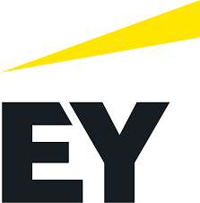 Partial logo of EY with a yellow diagonal stripe above the letters.