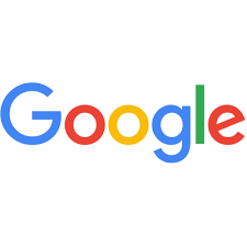 Google logo with colorful letters on a white background.