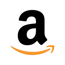 Amazon logo with black lowercase 'a' and orange curved arrow underneath