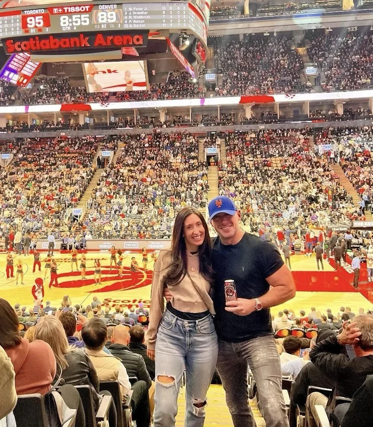Erica and Jared at a basketball game