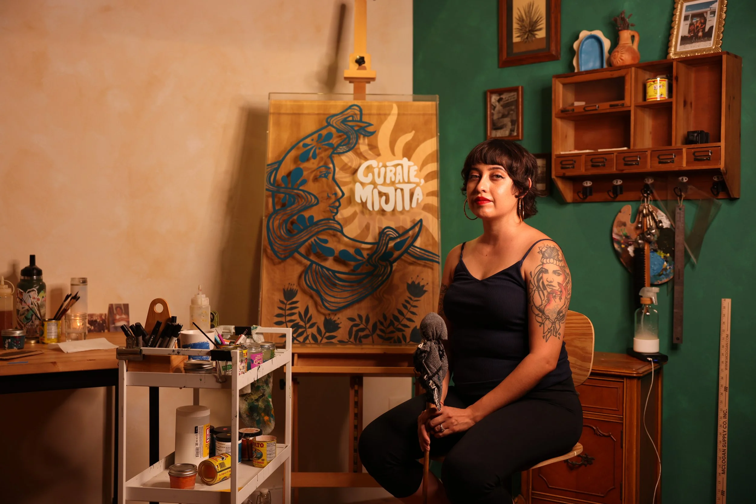Cúrate Mijita Painting