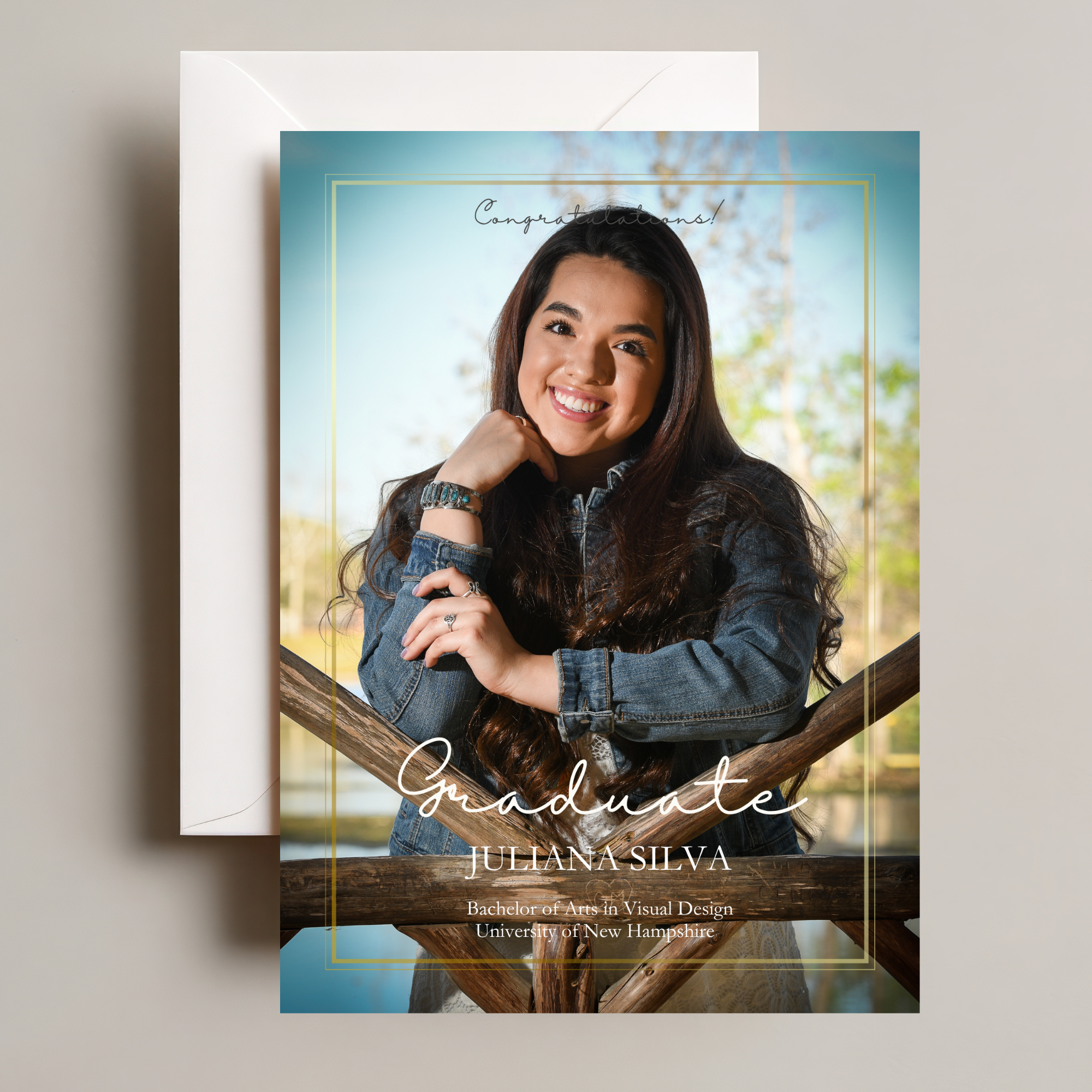 Elegant Graduation Announcement Template | Formal Canva Grad Invite