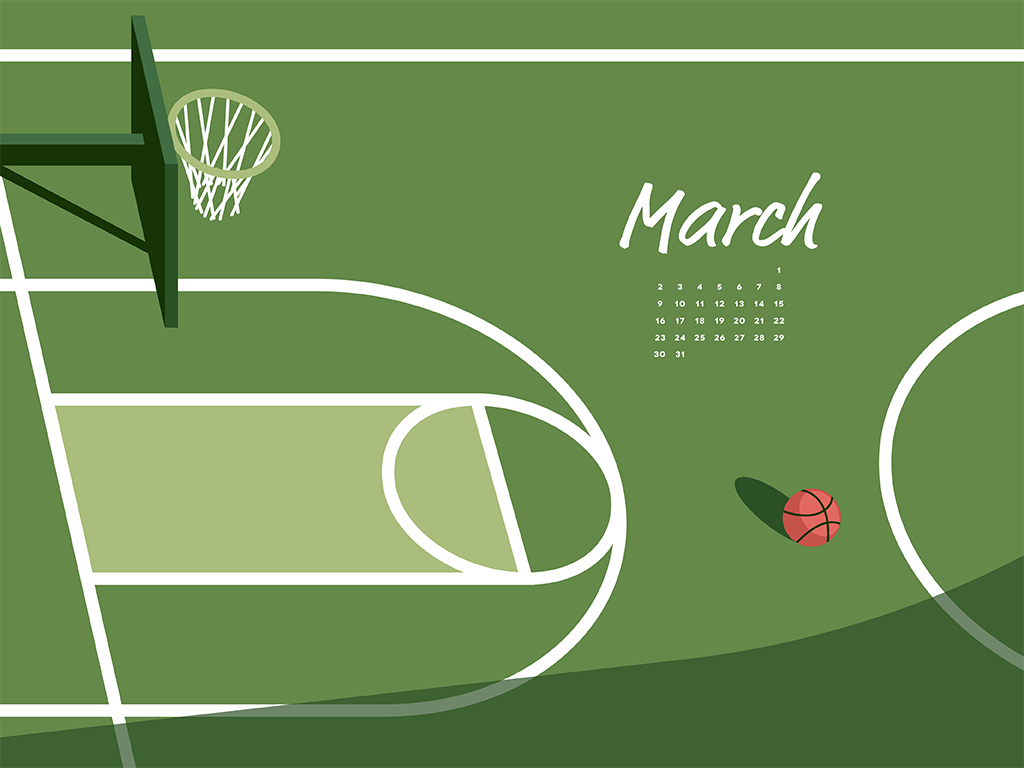 March  desktop calendar