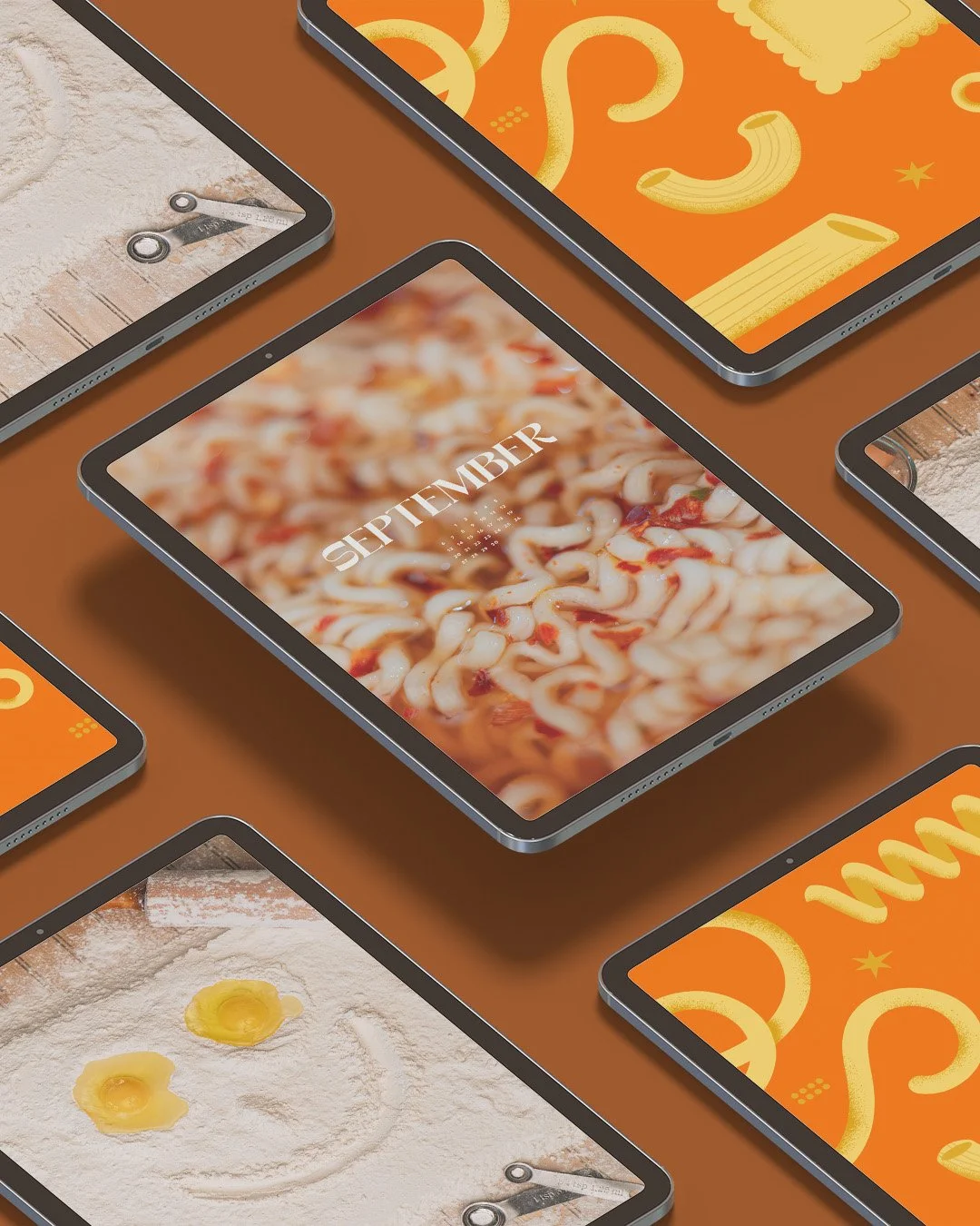 Ipads with September desktop calendars