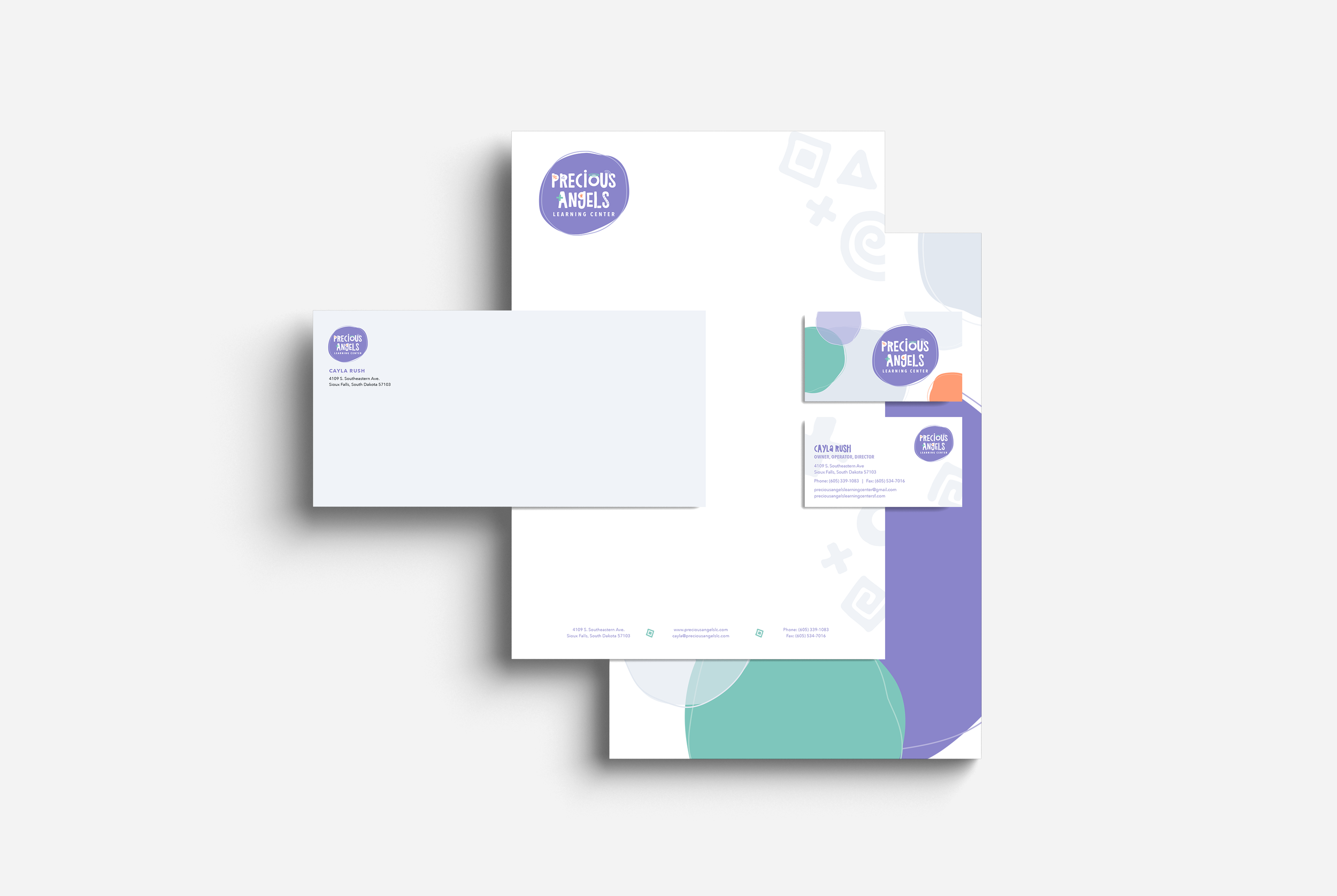 Precious Angels Stationery Design