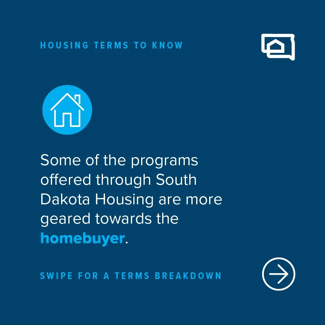 SD Housing Social Post: Housing terms to know