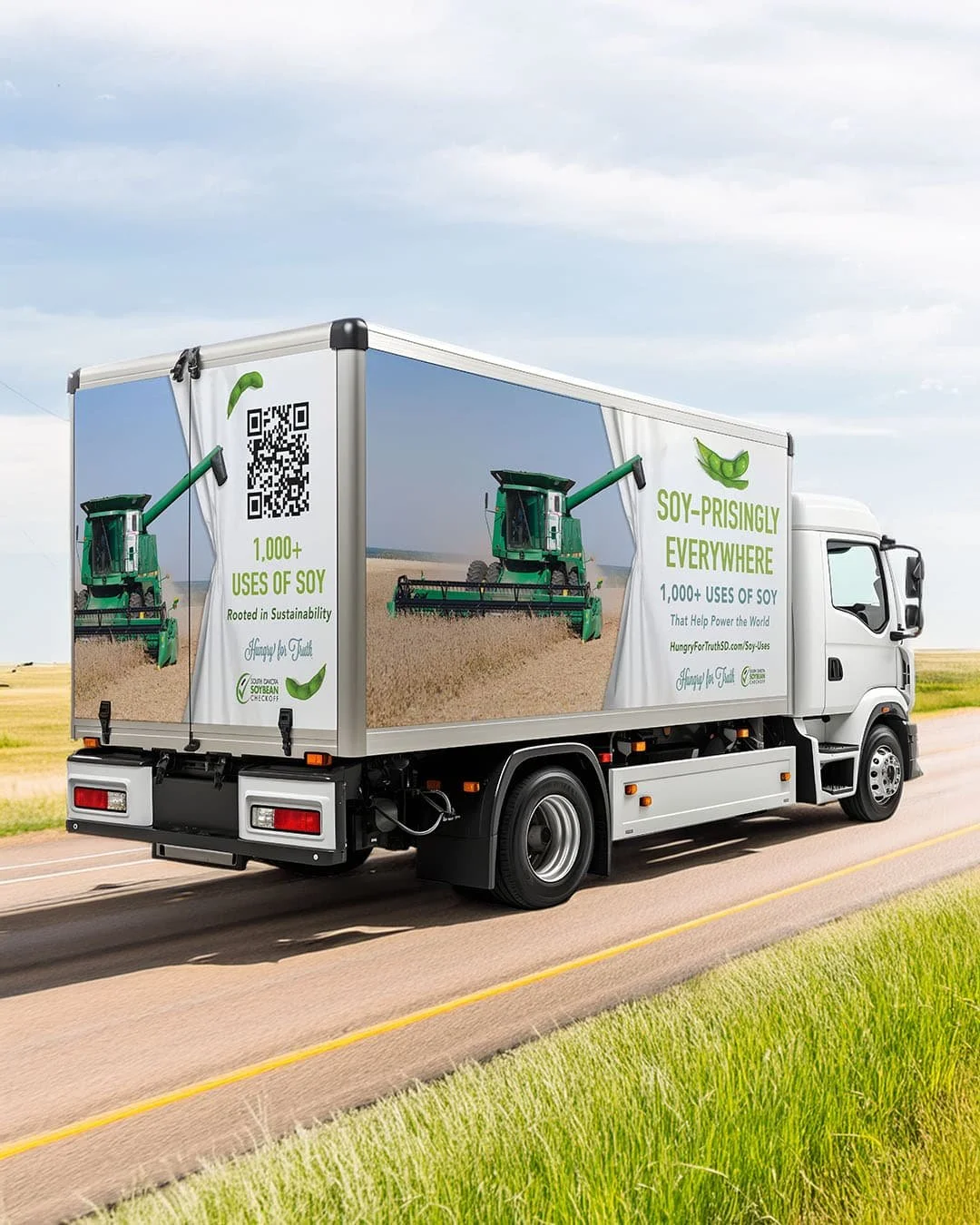 Hungry for Truth Soy Campaign Truck Wrap