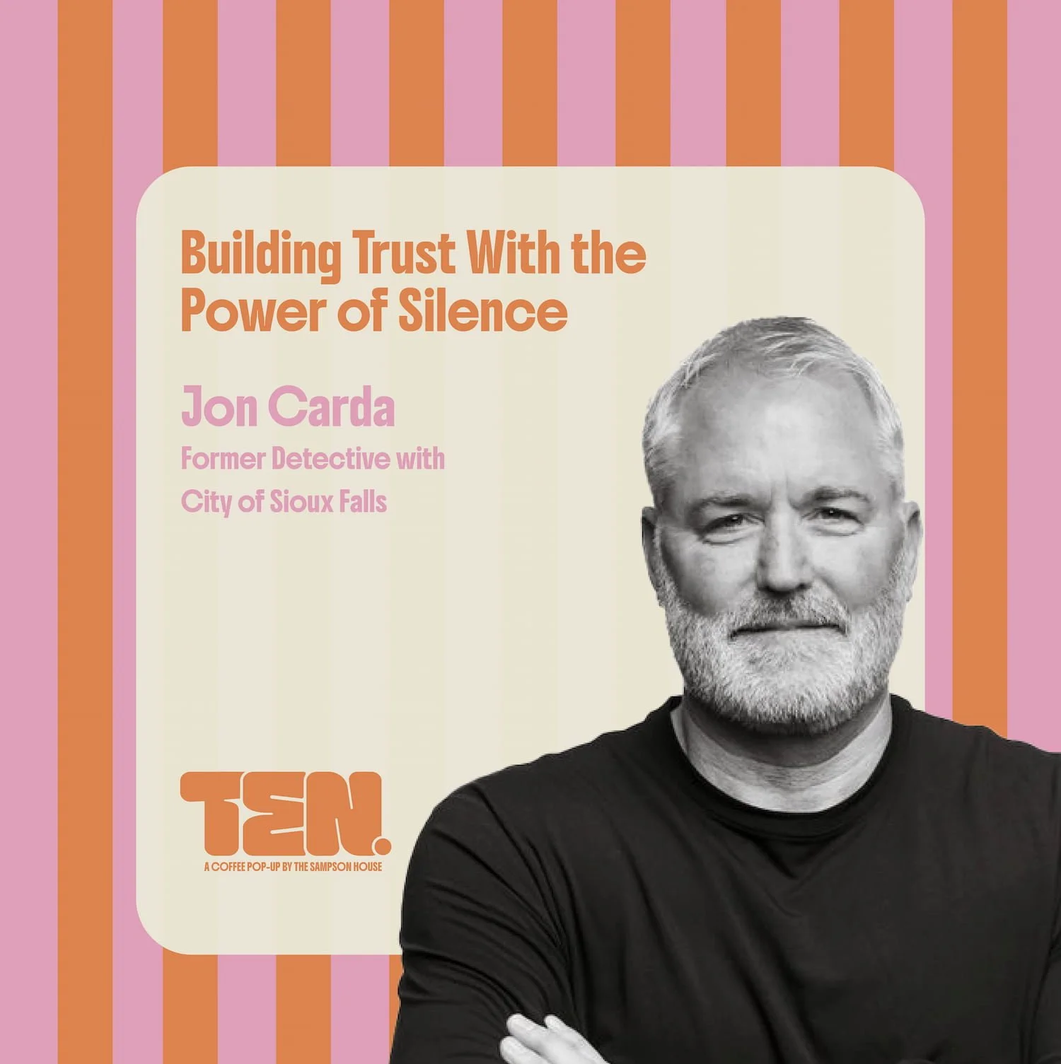 Social graphic for Jon Carda talk.