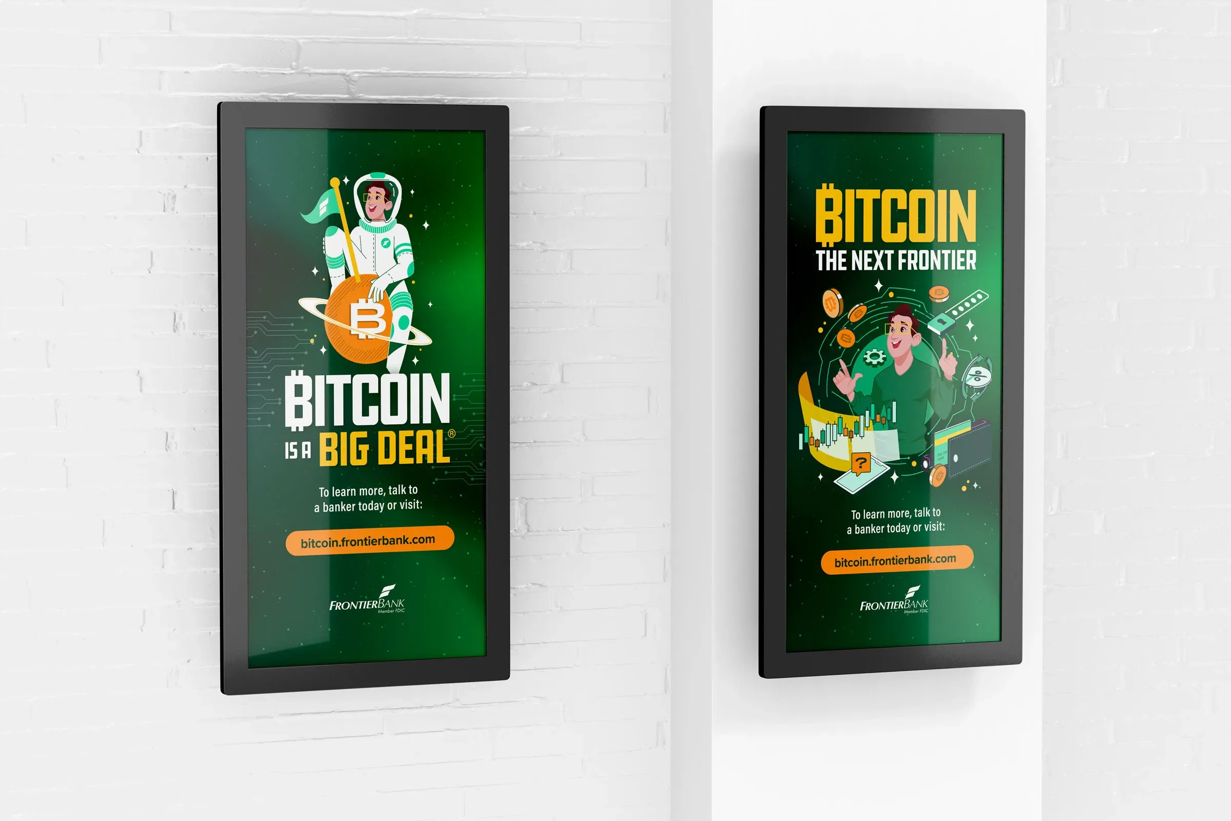 Frontier Bank Bitcoin is a Big Deal campaign developed by The Sampson House