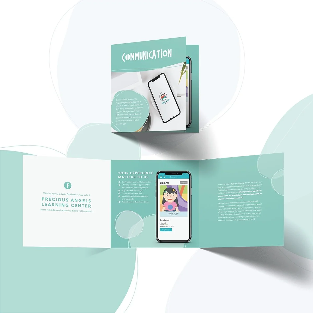 Precious Angels Square Trifold Brochure