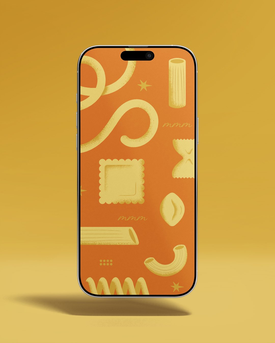 iphone with the illustrated calendars