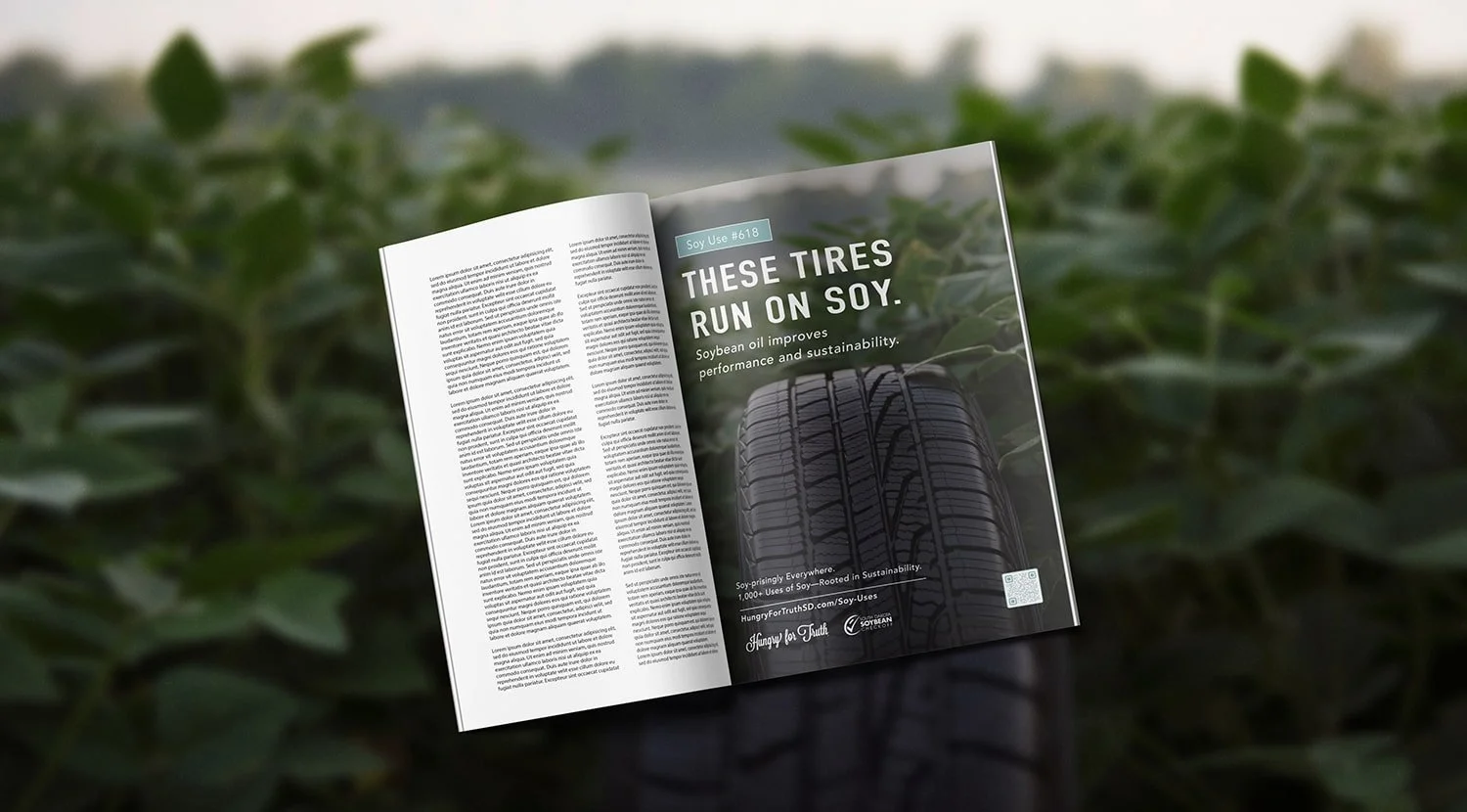 Hungry for Truth print ad mockup