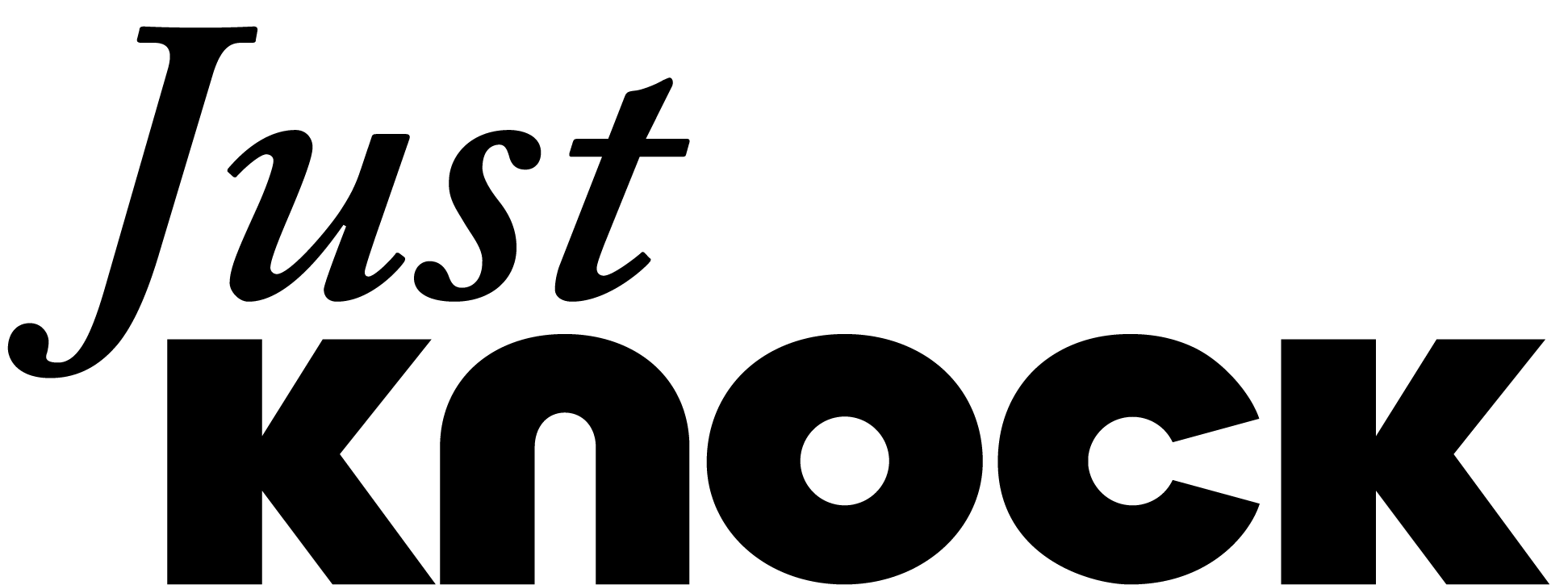 Just Knock footer logo