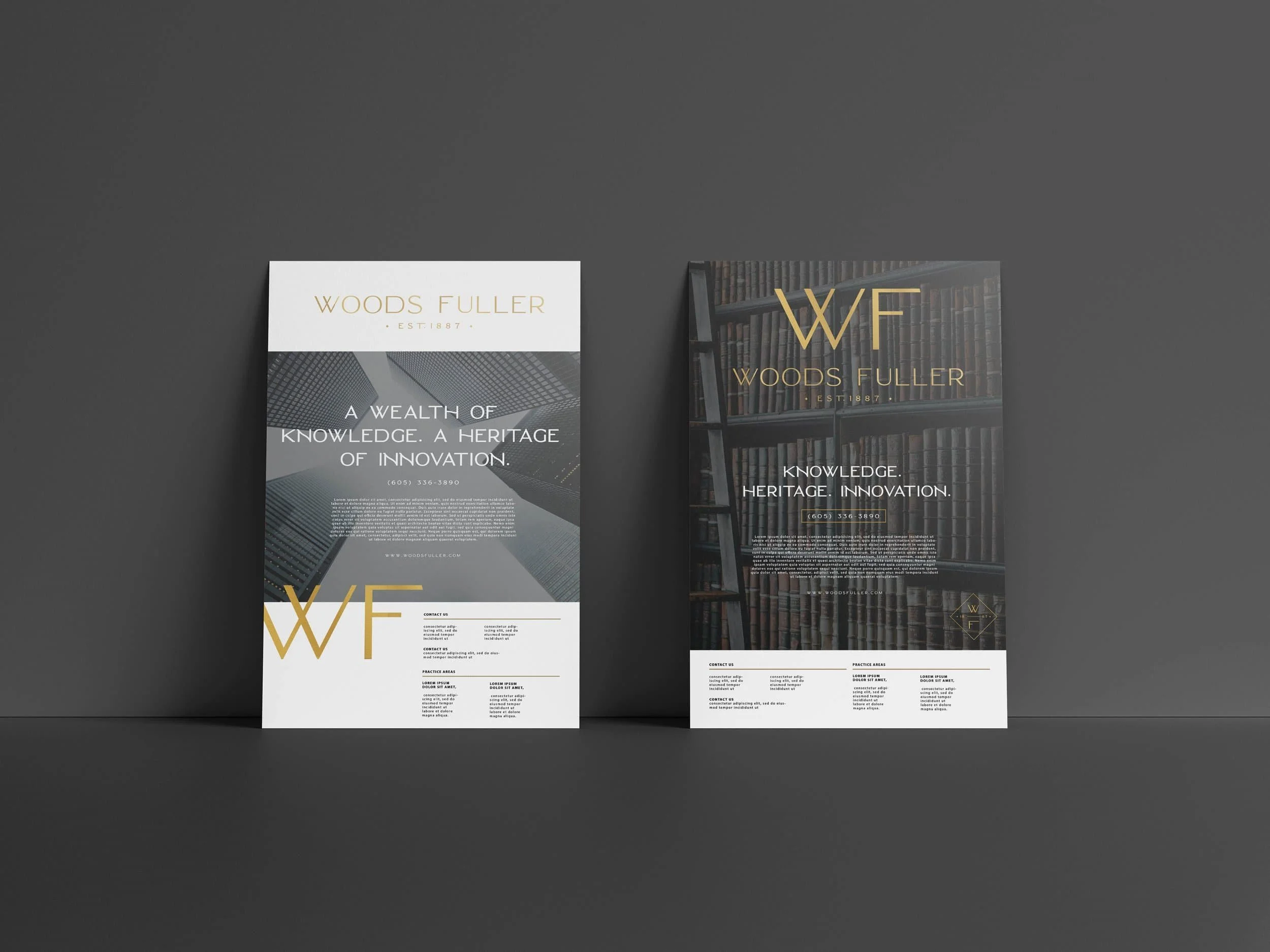 Woods Fuller stationary mockup