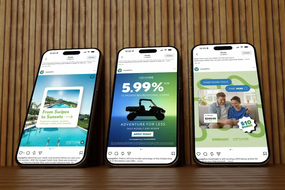 Social media management for Voyage Federal Credit Union