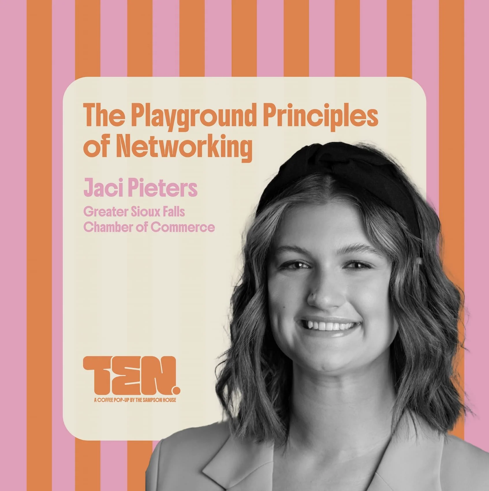 Social graphic for Jaci Pieters talk.