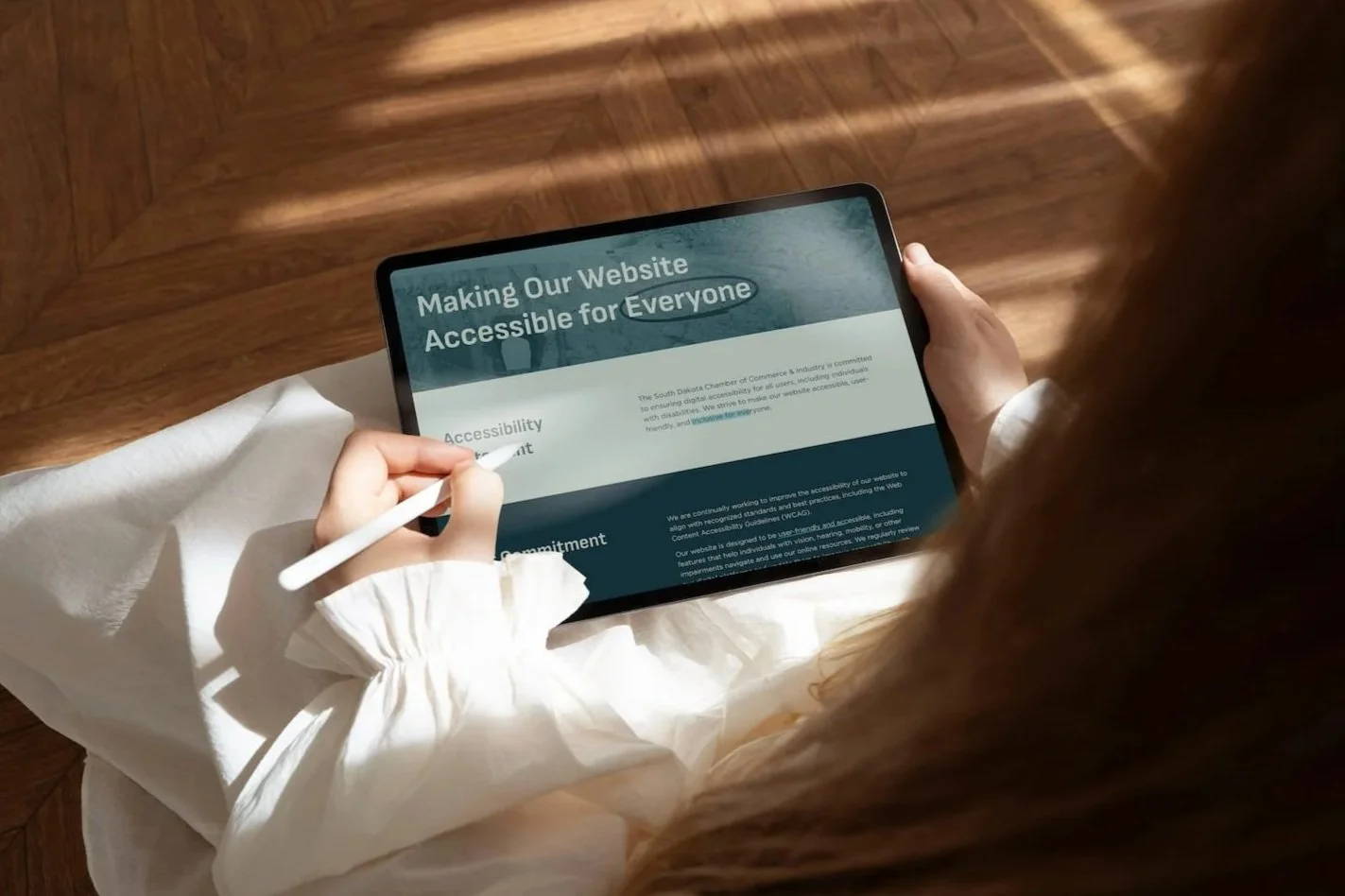 The Sampson House designed website built with accessibility in mind