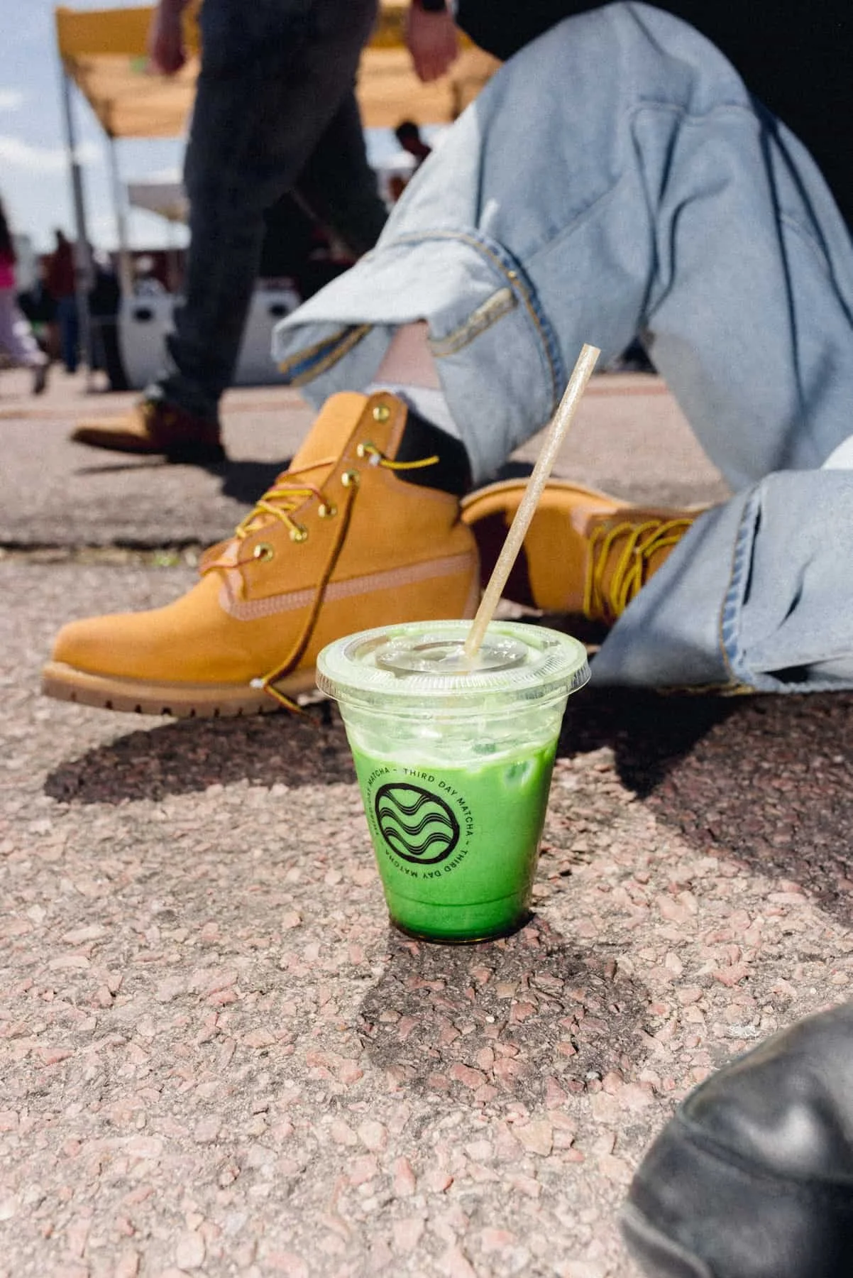 image of iced matcha drink.