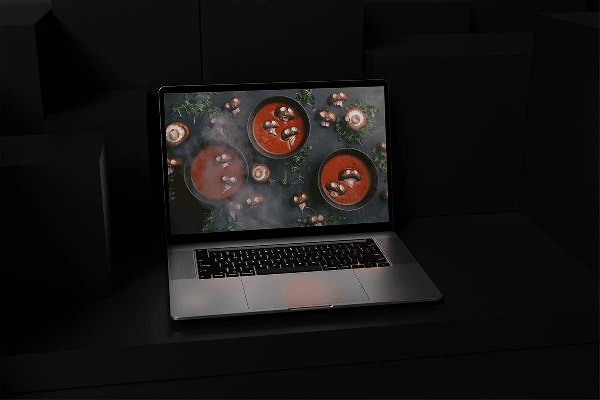 Computer with October Desktop Calendars