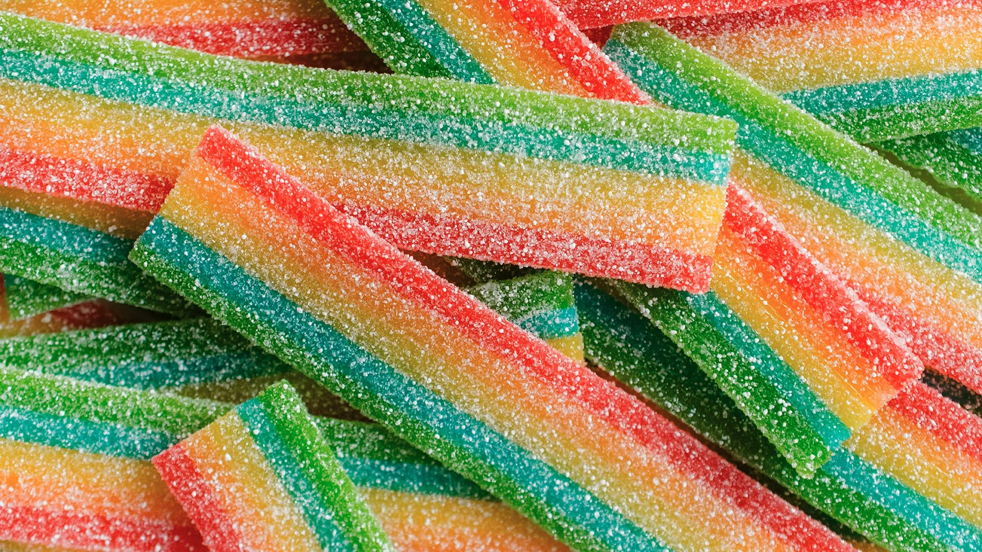 Rainbow sour candy