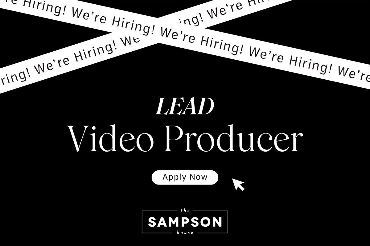 Lead Video Producer We're Hiring Graphic