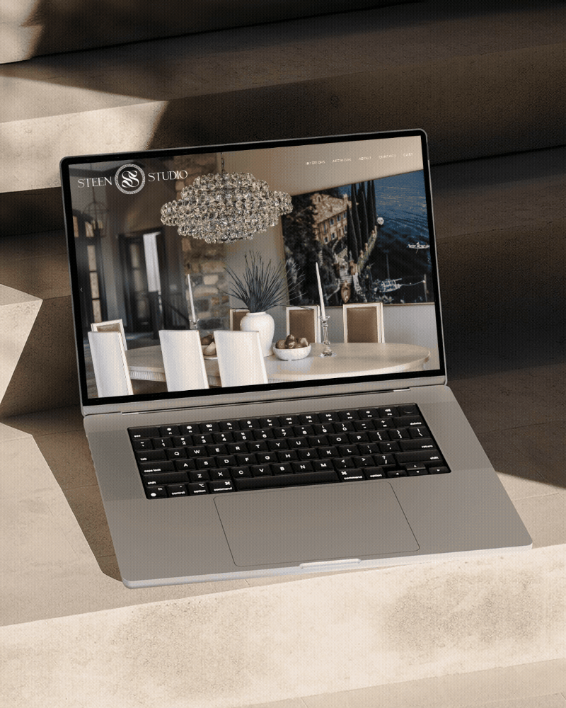 Steen Studio website mockup