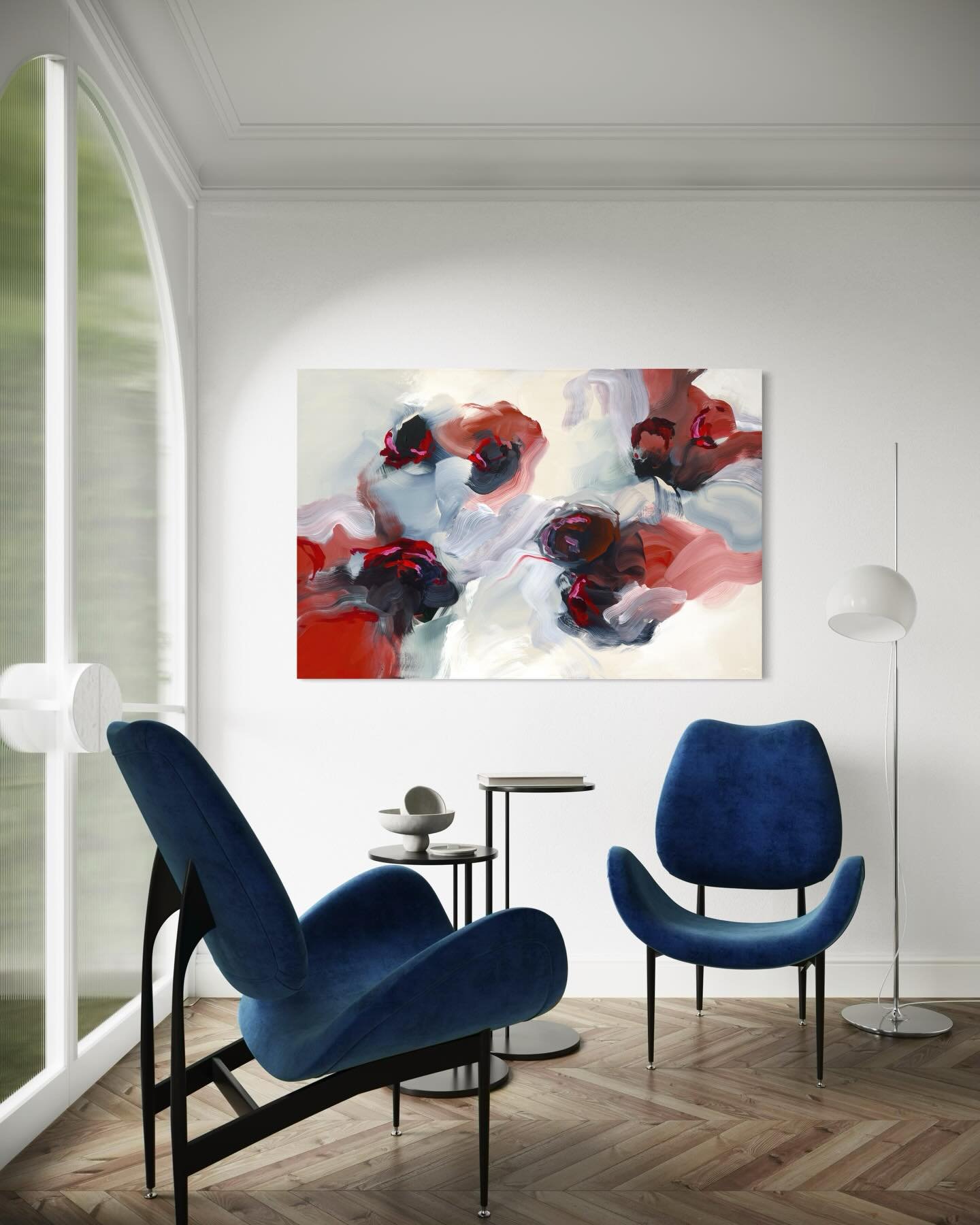 New work 🤩 This piece is titled &lsquo;Everything Means Nothing&rsquo; 40x60 .. come see it IRL at @artistprojectto later this week in #toronto 

Recent works have been loosely inspired by flowers in all stages of life 💐