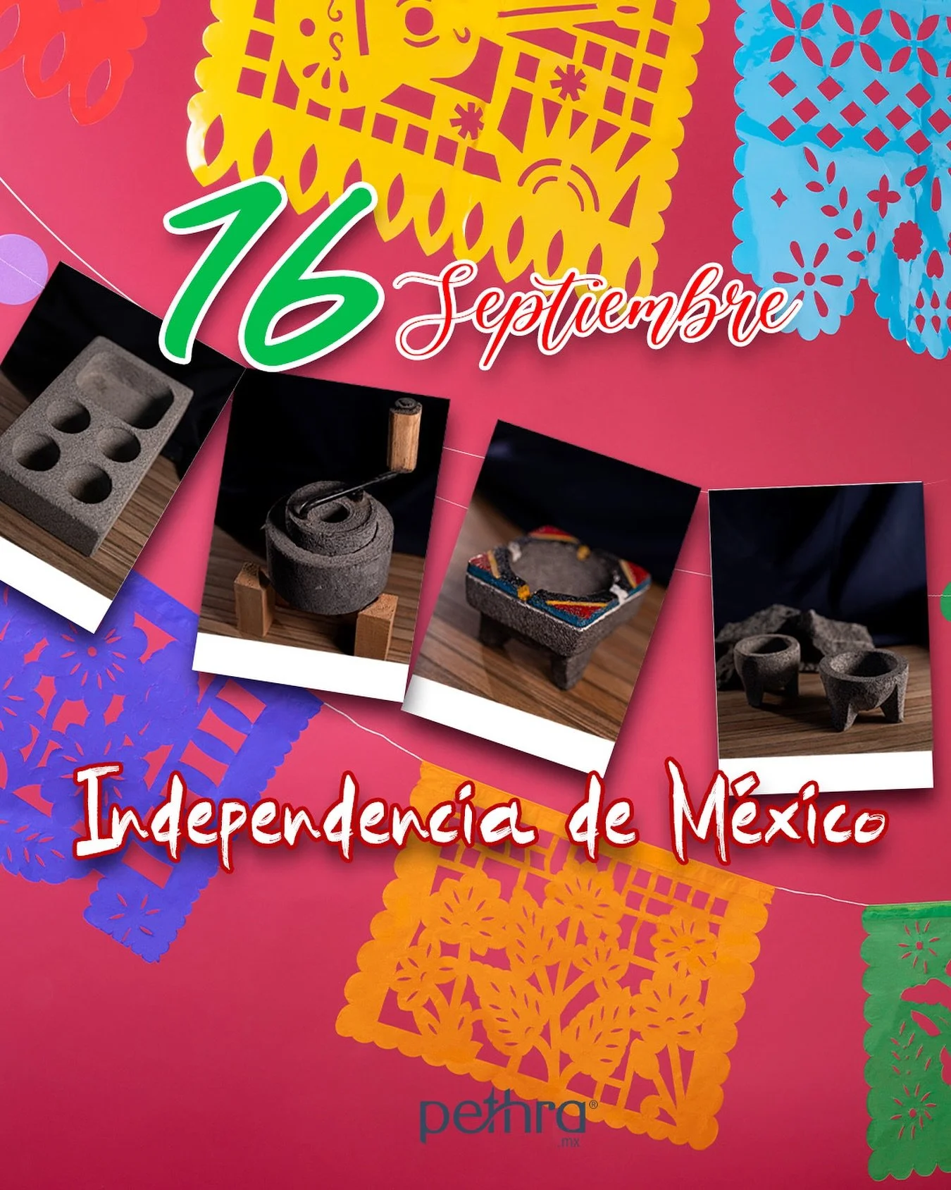 🇲🇽 La independencia se celebra con orgullo… y también con tradición.
Molcajetes, comales y artesanías de piedra volcánica que mantienen viva nuestra esencia mexicana.
💚🤍❤️ ¡Viva México!
#Artesan&i