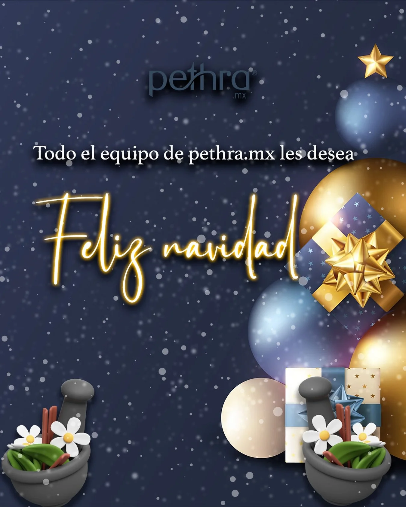 &iexcl;Todo el equipo de Pethramx les desea una Feliz Navidad y muchos m&aacute;s productos juntos!