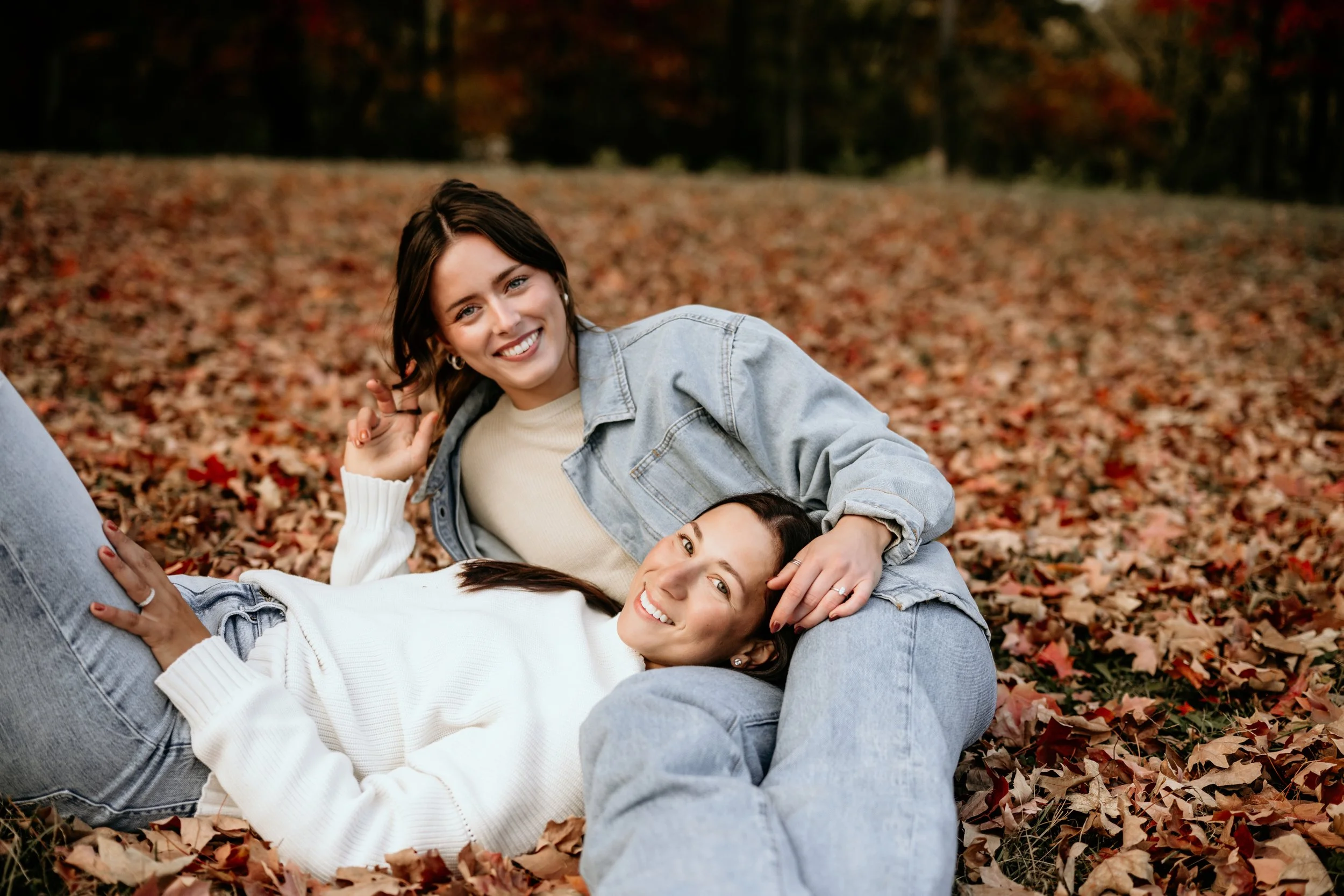 Fall engagement photo shoot in Kansas City