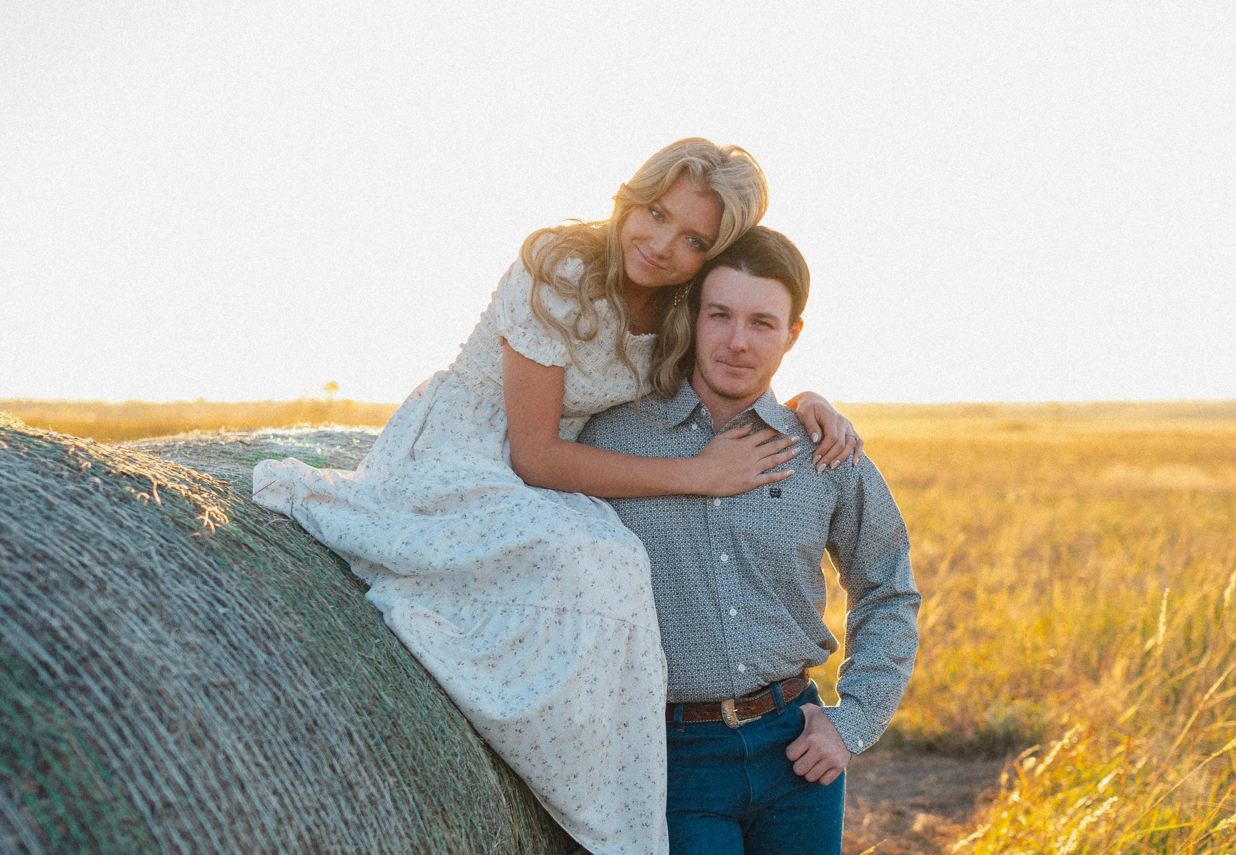 Summer country engagement photos 