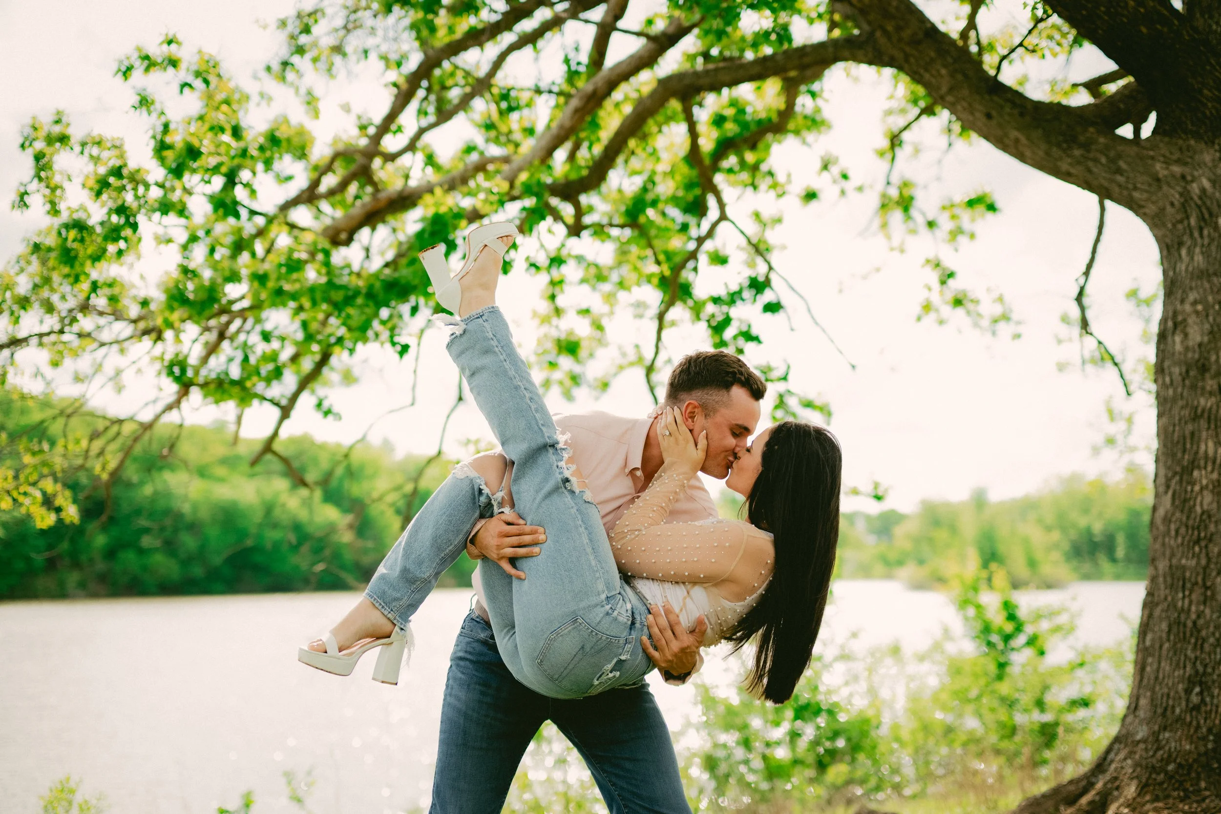 Summer country engagement photos 