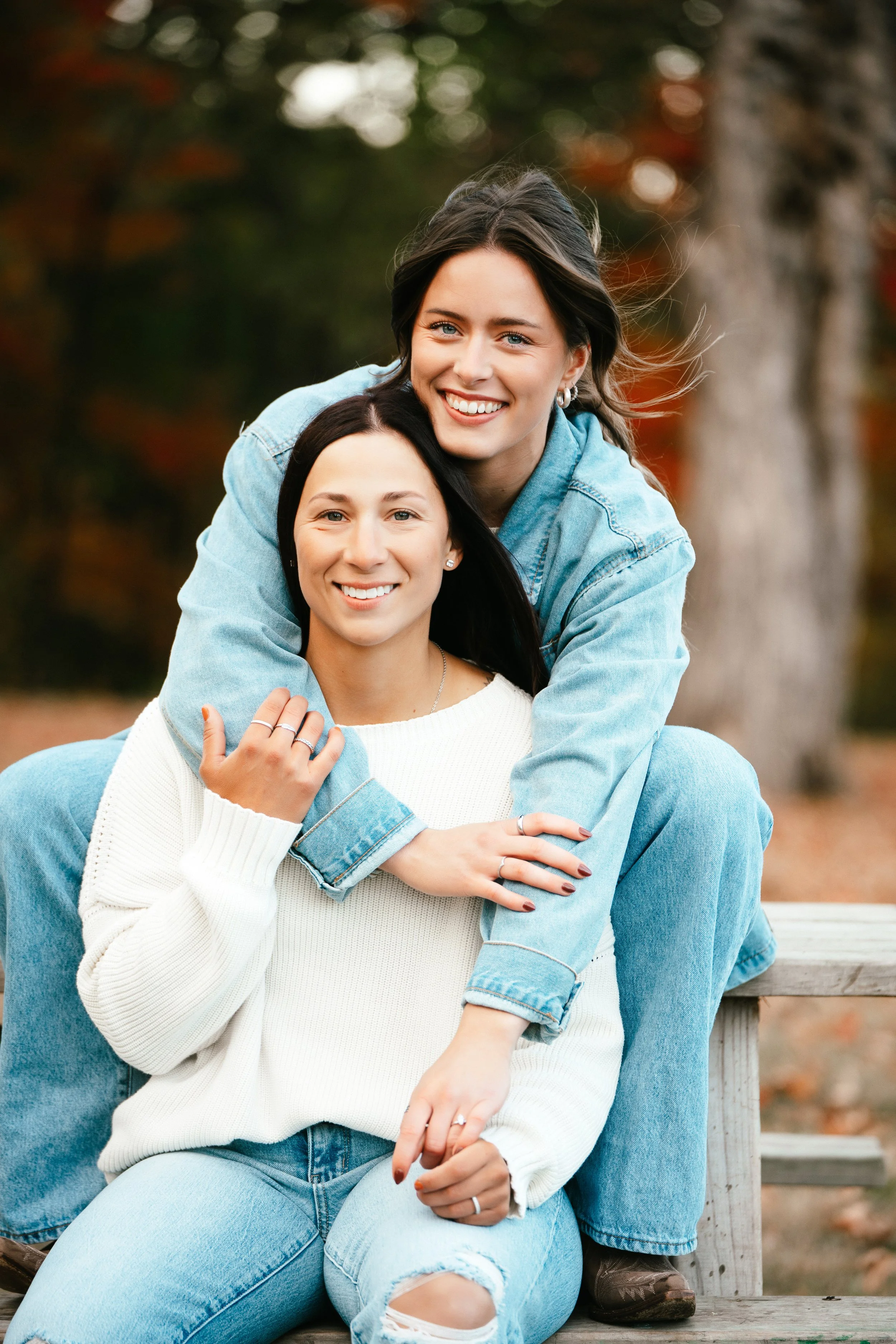 Fall engagement photo shoot in Kansas City