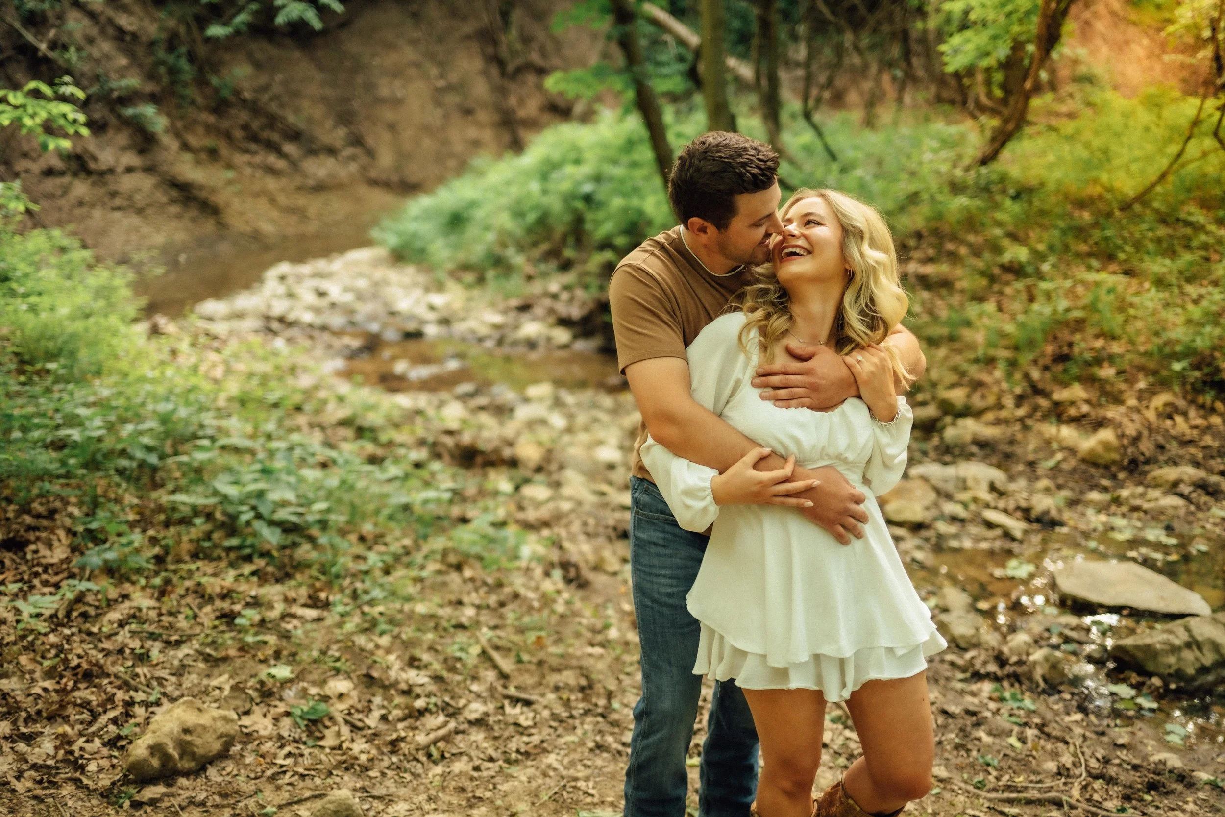Summer country engagement photos 
