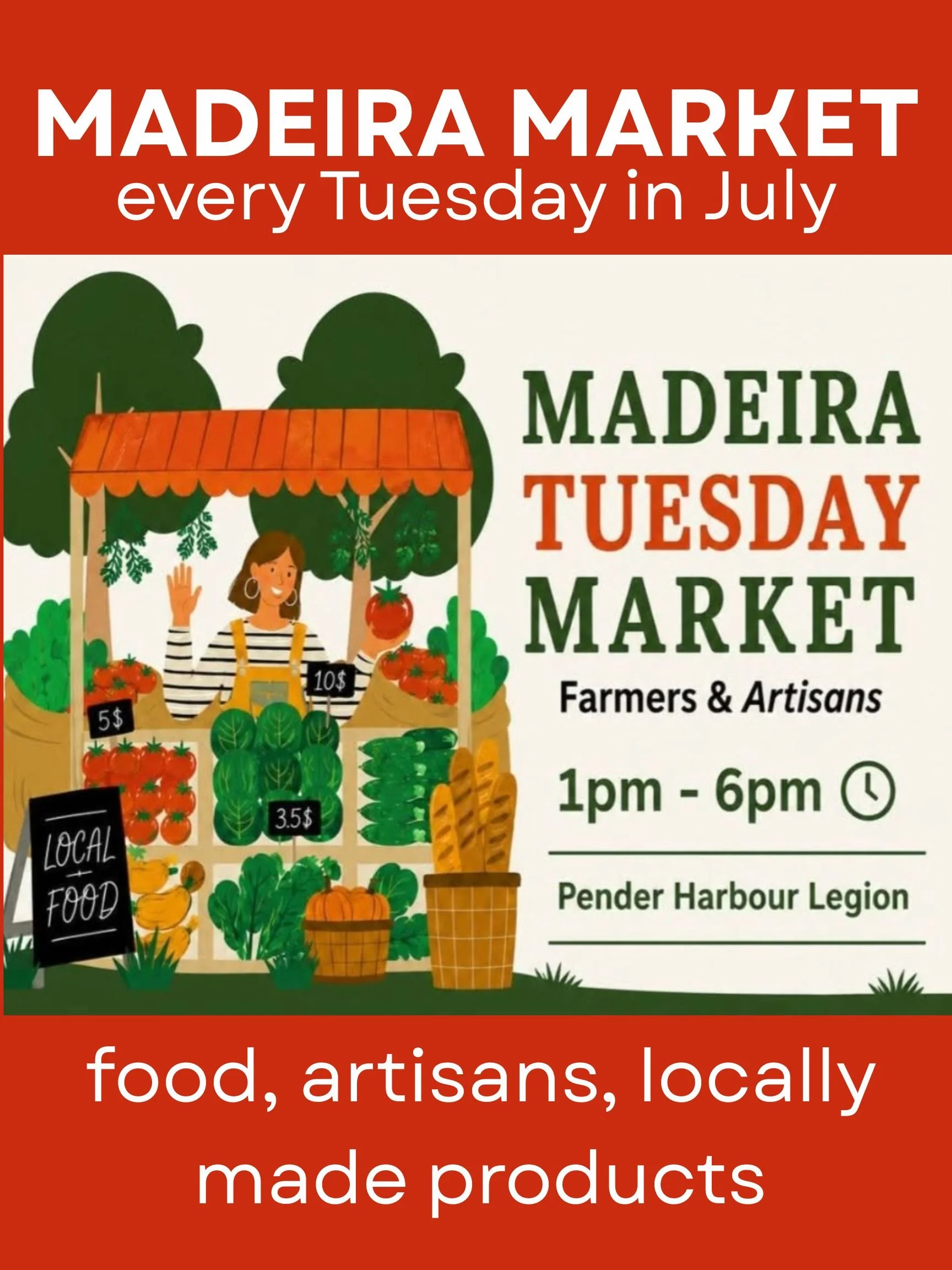 madeira park pender harbour market