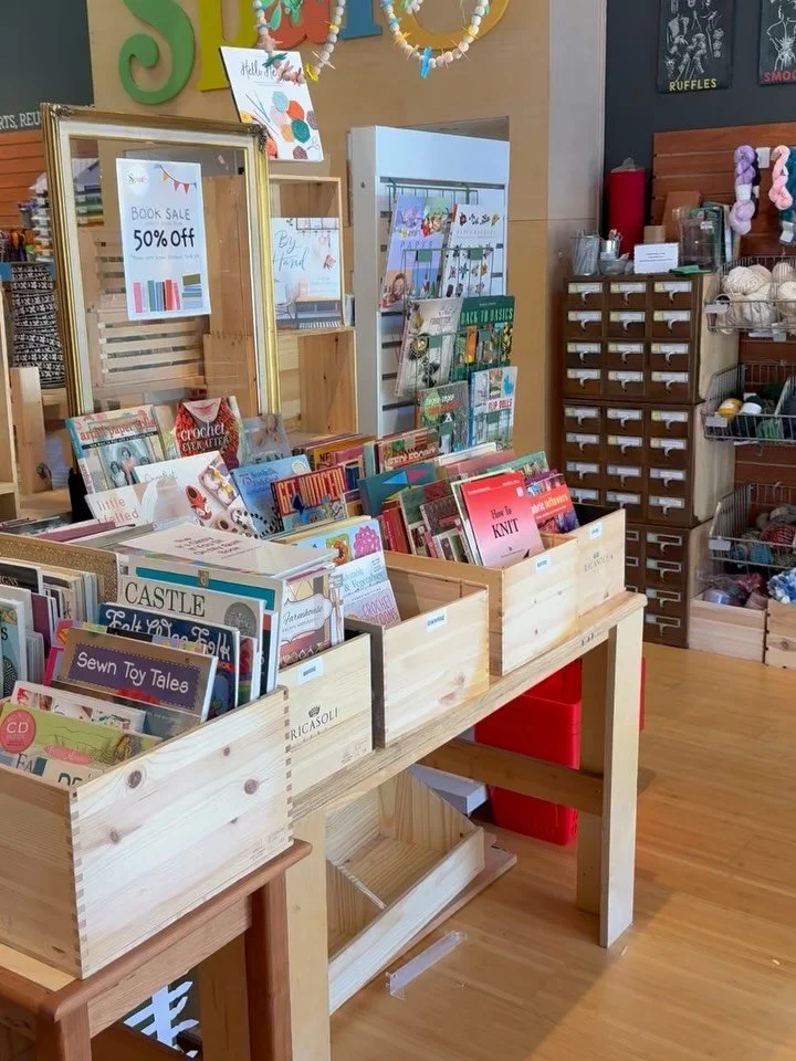 Today&rsquo;s book sale is on! 50%* off on all books already reduced by 50%. 

* a handful of new stock books priced at additional 30% off. 

#creativereuse #sparecrafts #booksale #sananselmo