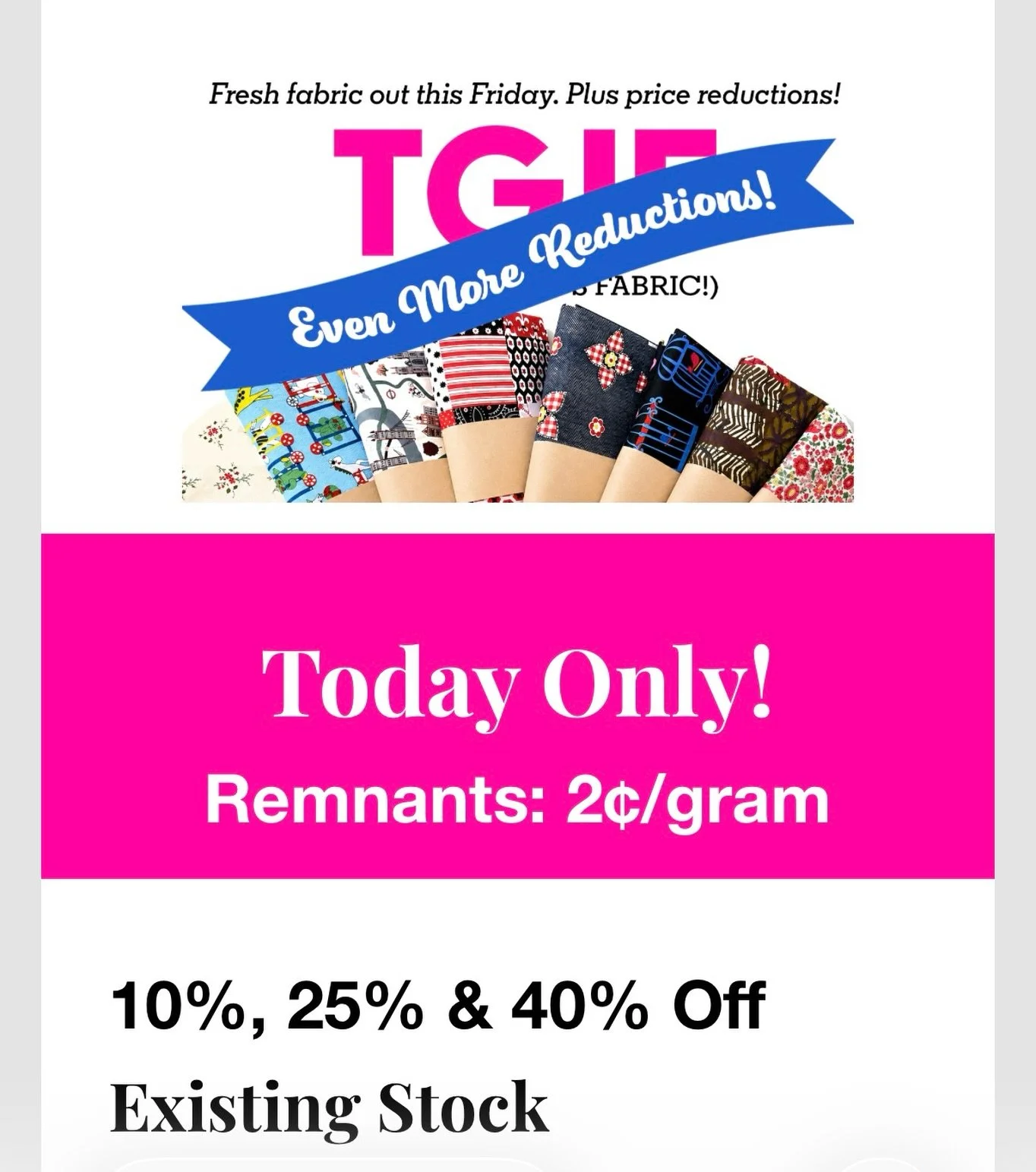 Another reason to stop in today!
##creativereuse #fabric #marincounty #sparecrafts