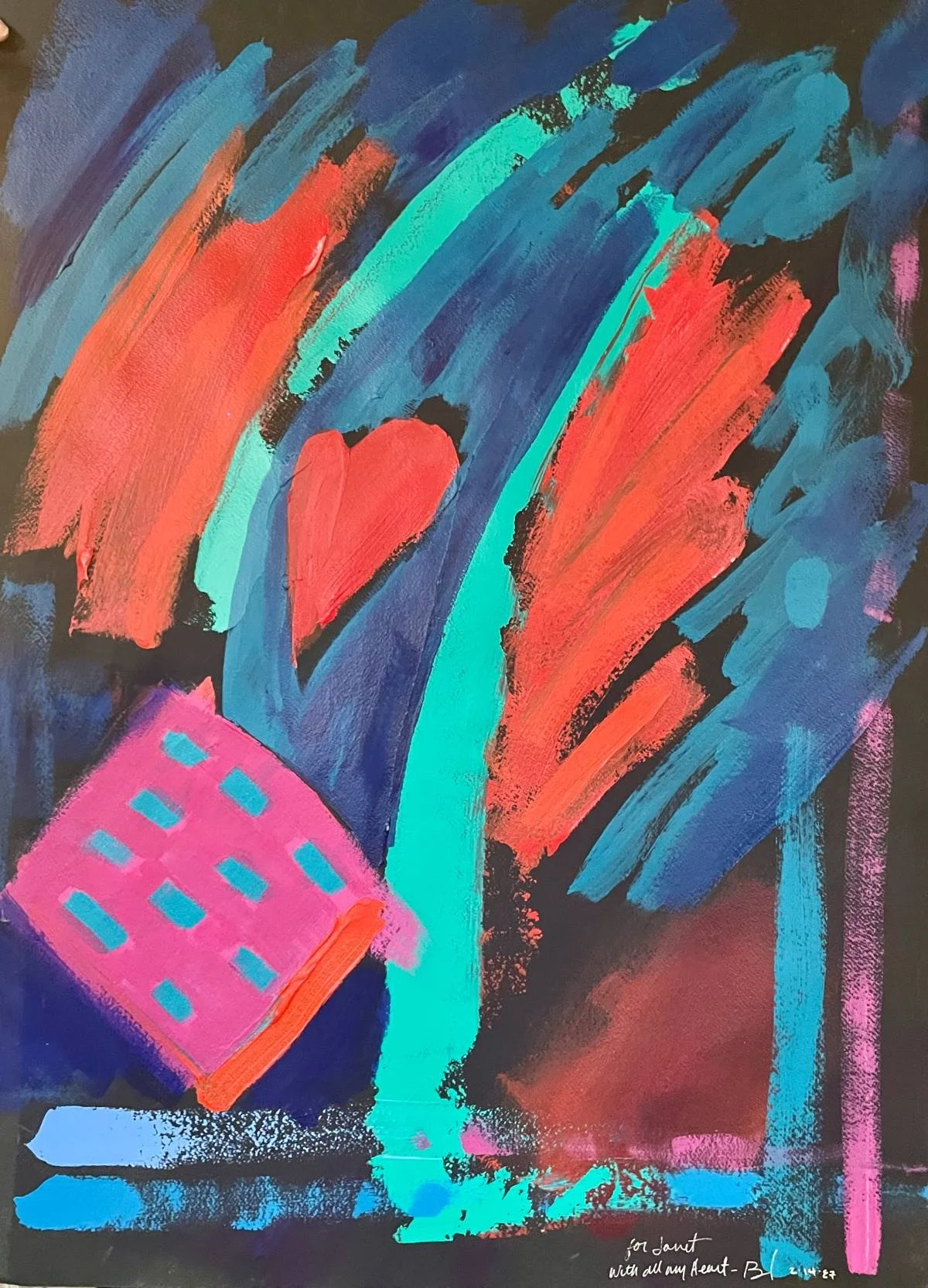 Paper Valetine 35x22 Acrylic