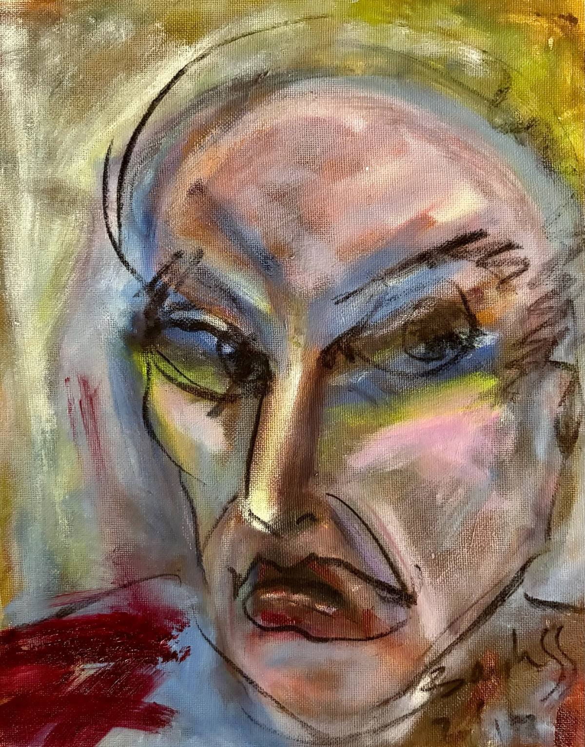Self Portrait 2013 13x11 Oil