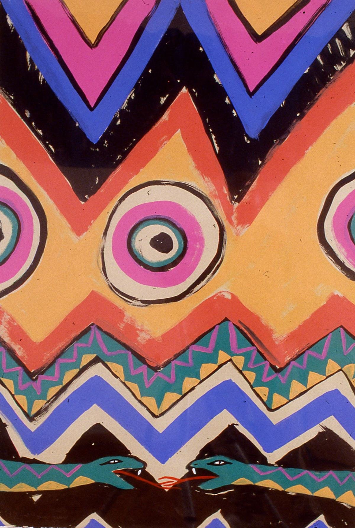 Snake Dance 1987 44x30 Acrylic