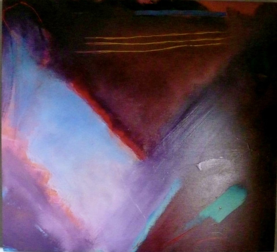 Chevron 1992 42x46 Acrylic