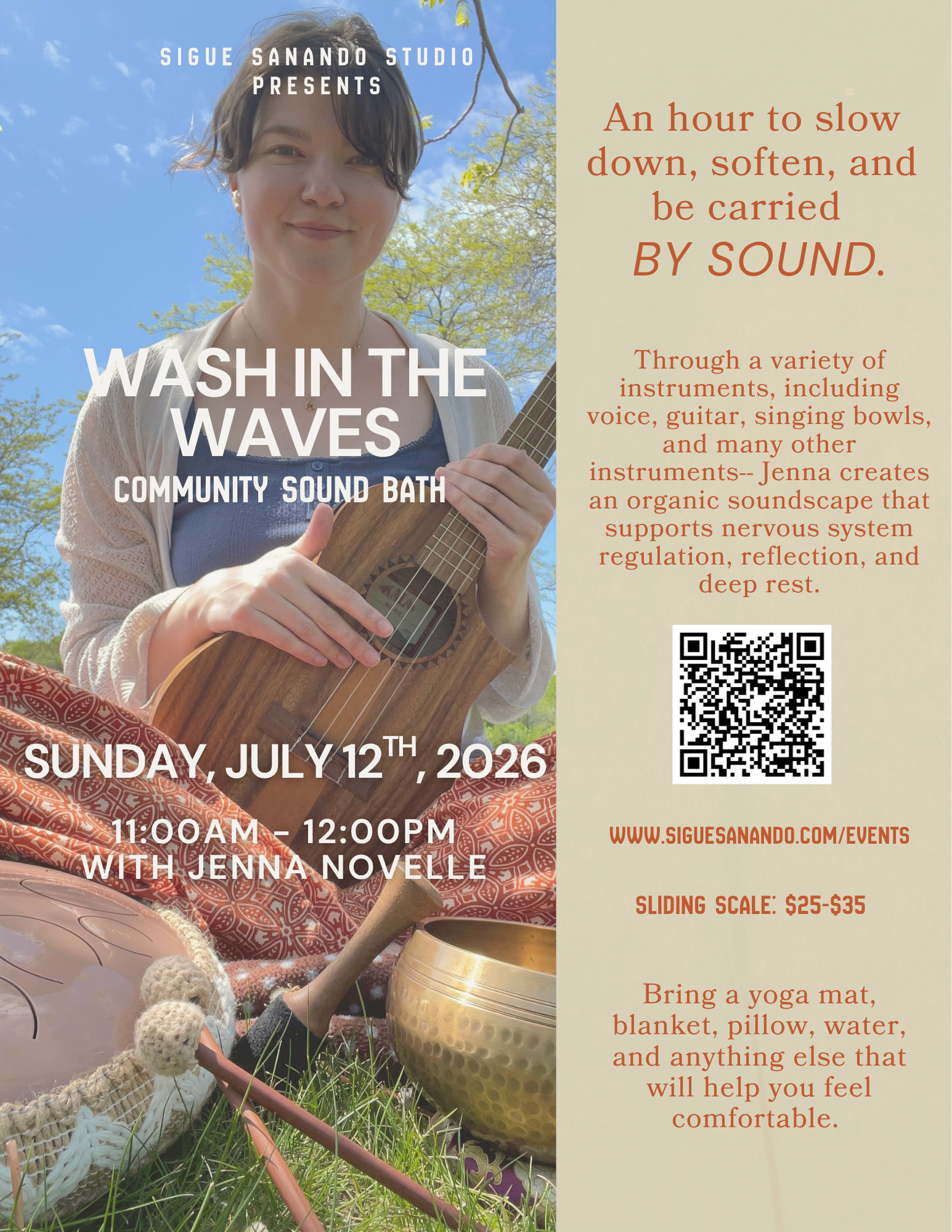 "Wash in the Waves" Community Sound bath