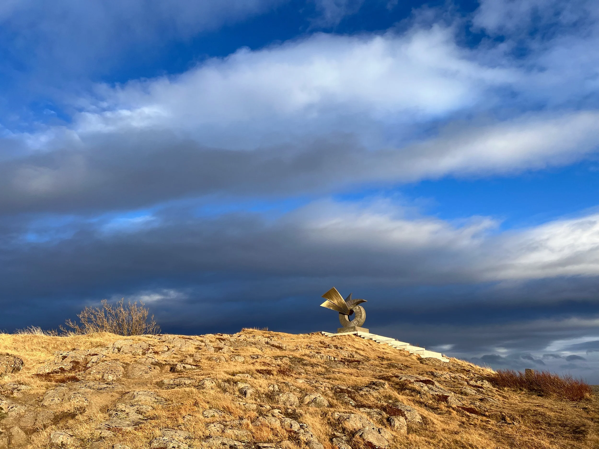 Borganes—monument to Þorgerðr Brák, a legendary Irish slave and foster-nurse of Egill Skallagrímsson from the Egil's Saga