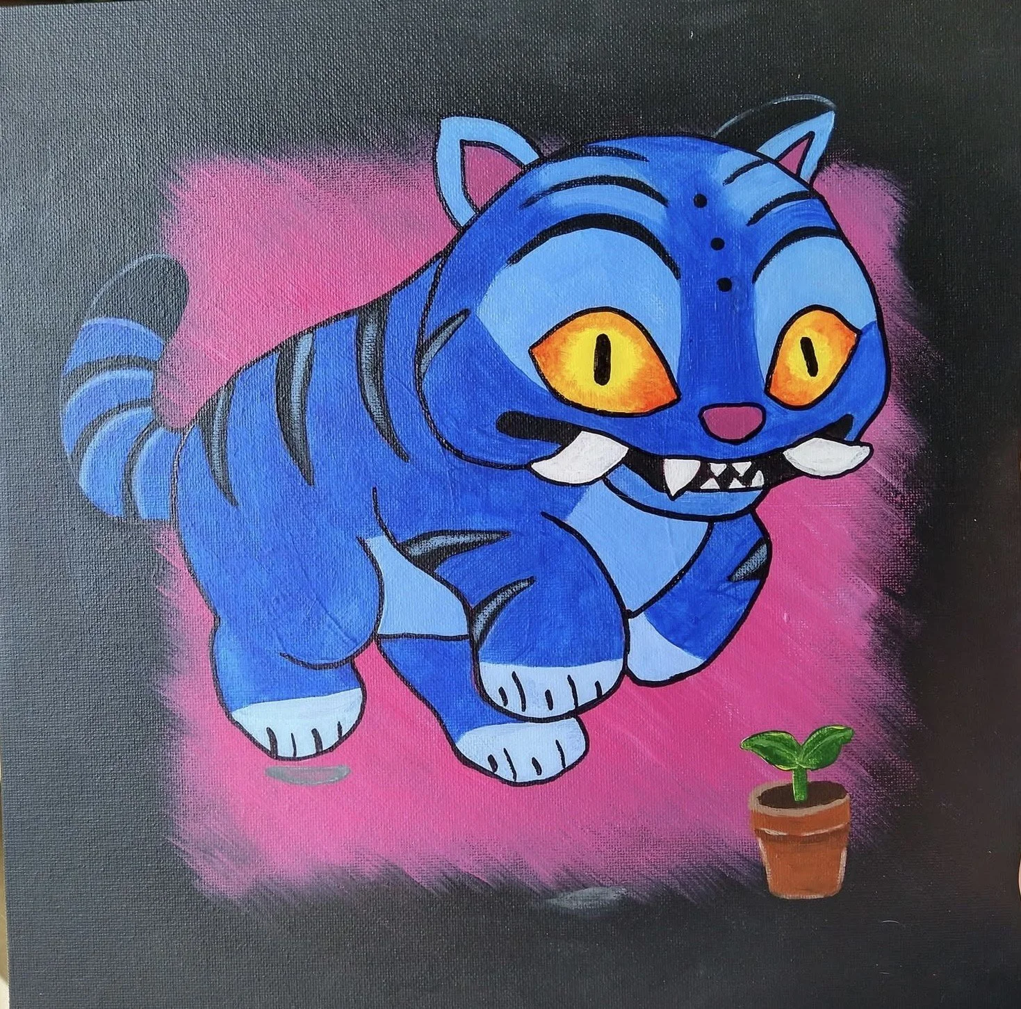 Kids N’ Canvas: K-Pop Tiger & Paint Pour Summer Memories