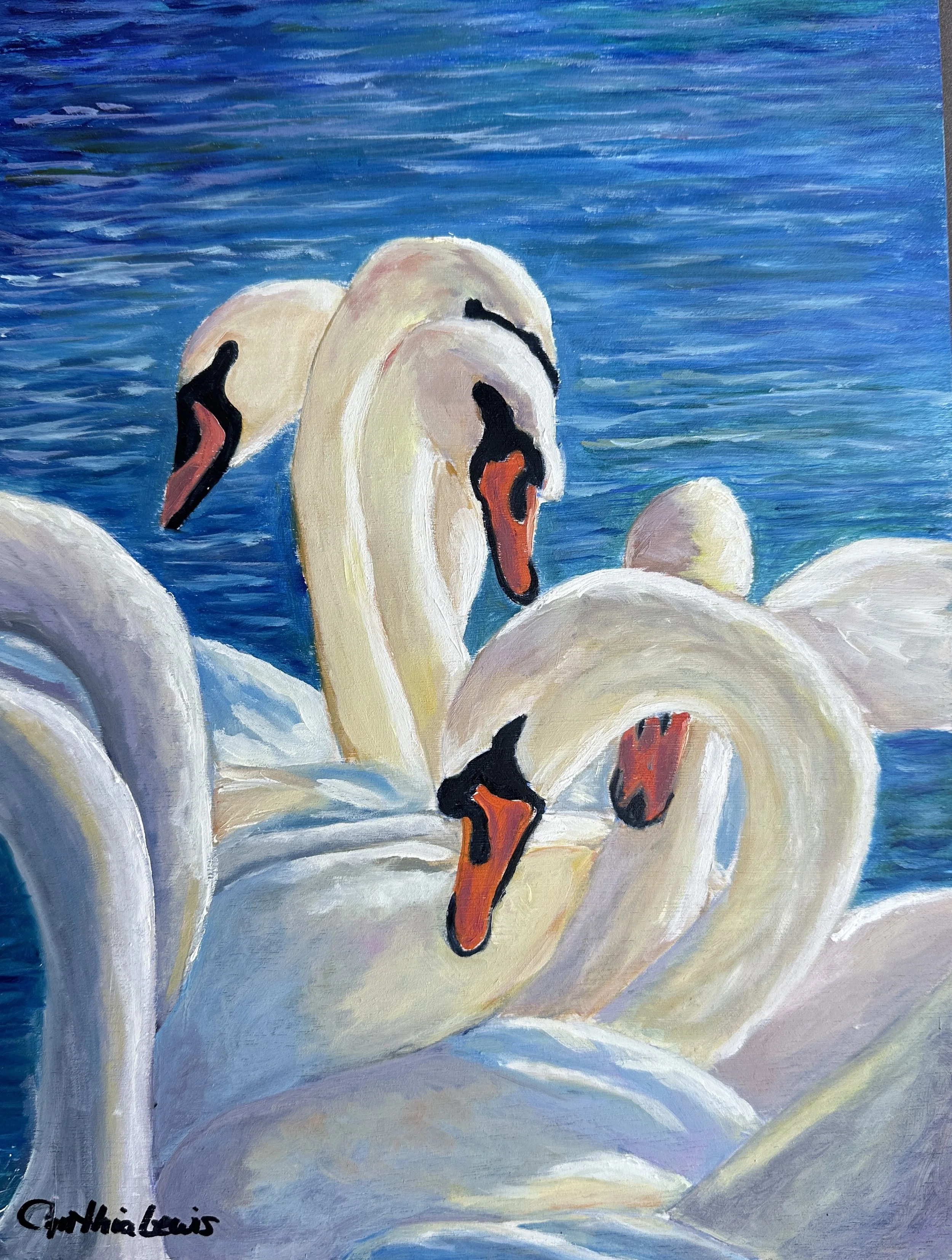 Lewis Swan Huddle oil.jpg