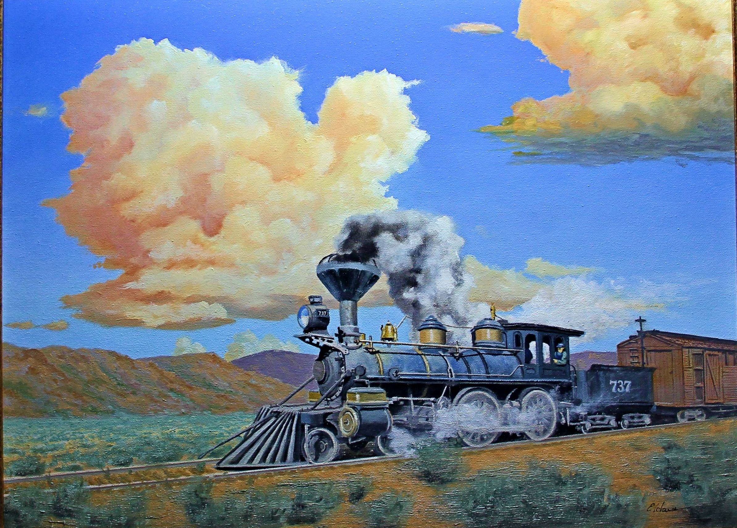 Painting of a train