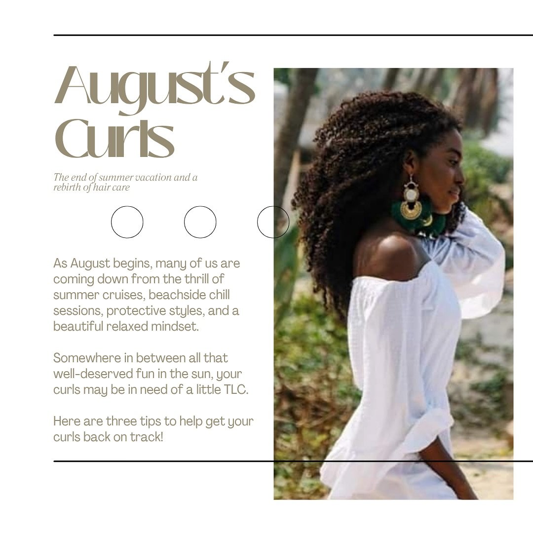 Ready for some curl love in August? 

We&rsquo;re deep into the season here in Florida and your curls might be trying to tell you something. When styling feels like a time warp, or it feels like it&rsquo;s getting harder to style your curls just the 