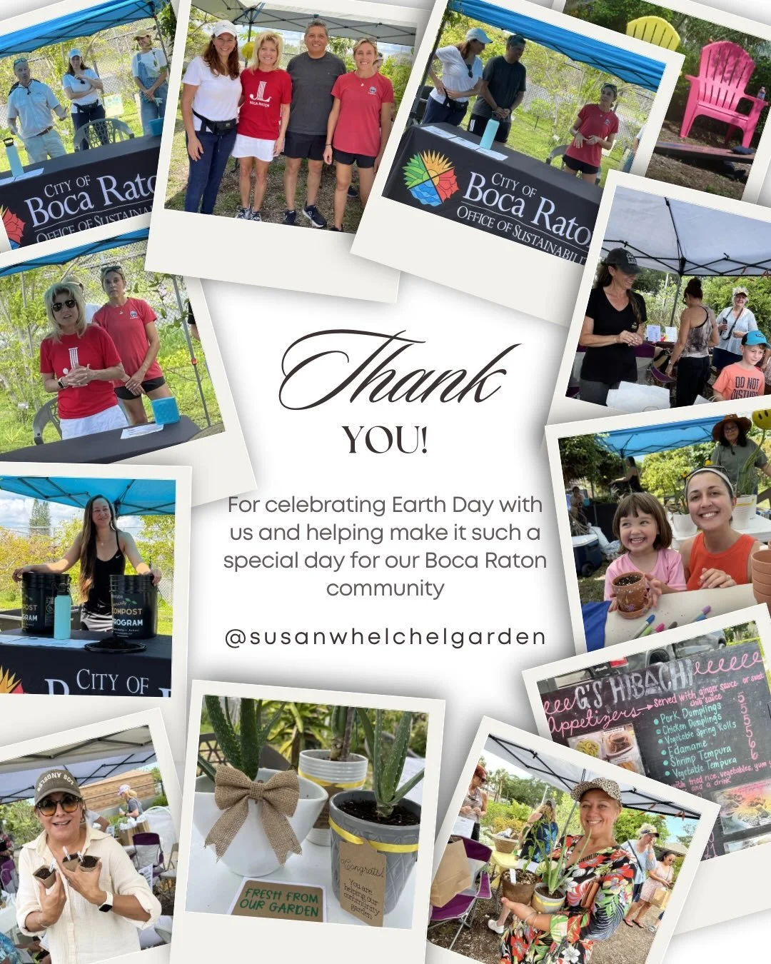 🌎🌿 Thank You, Boca Raton! 🌿🌎

Our Earth Day celebration at the @susanwhelchelgarden was a beautiful success and a reminder of what community can grow together.

Thank you to the @citybocaraton Office of Sustainability, @juniorleagueofbocaraton , 