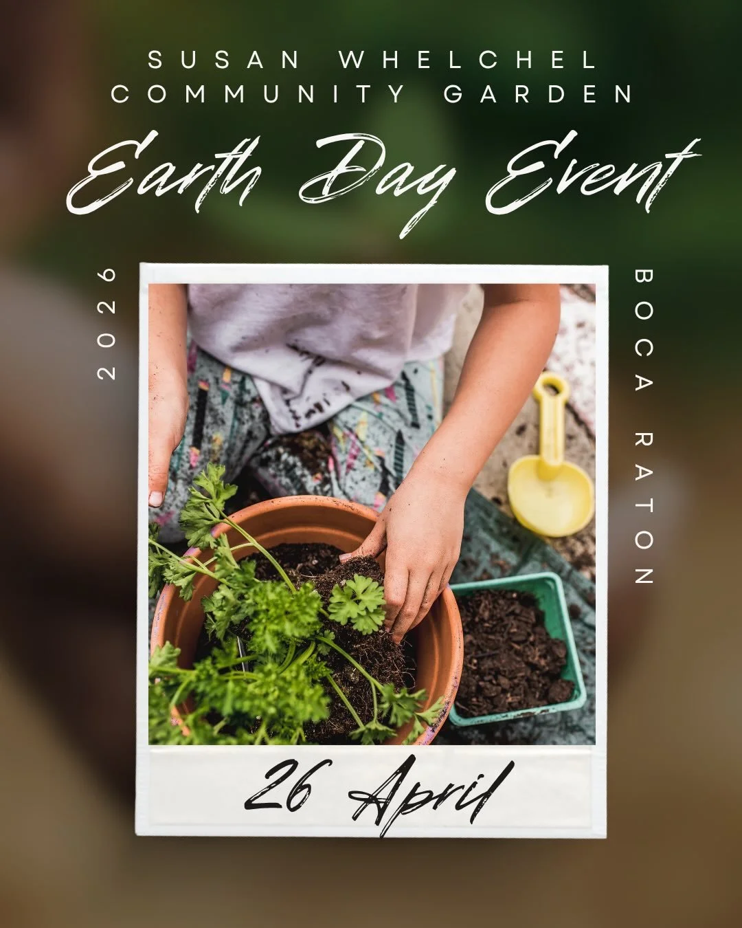 🌎🌱 Something special is coming to the garden!

Celebrate Earth Day with us on April 26 at the Susan Whelchel Community Garden.

A day of family fun, hands-on gardening activities, pollinator discovery, composting, seed planting, and community conne