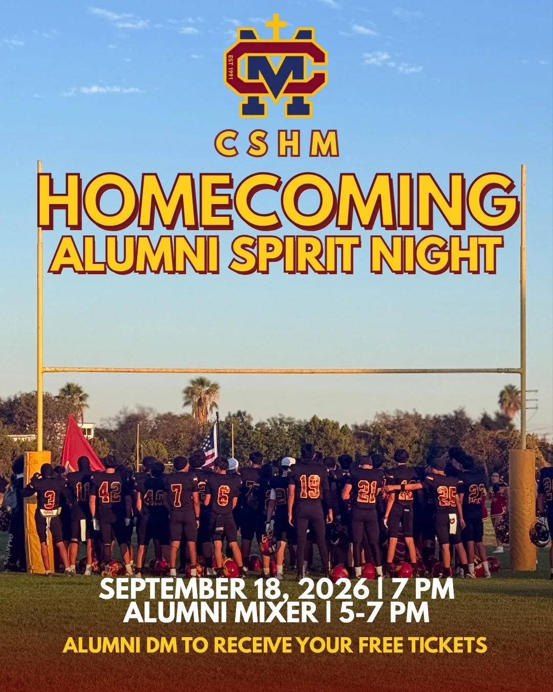 Once a Cantwell or Sacred Heart of Mary student, always part of the CSHM family ❤️💛💙

Come Home for Homecoming! Join us Friday, September 18 for our CSHM Alumni Spirit Night in the CSHM Gym from 5&ndash;7 PM, before our Homecoming game against St. 